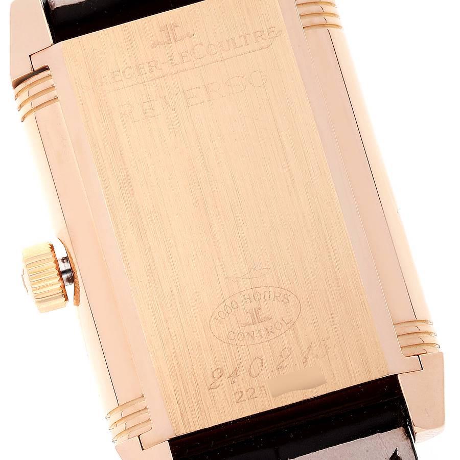 Jaeger Lecoultre Reverso Grande Date Rose Gold Watch 240.2.15 Q3002401 For Sale 2