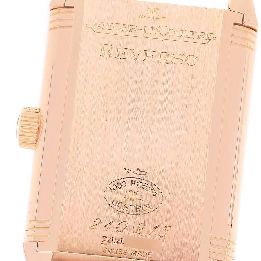 Jaeger LeCoultre Reverso Grande Date Rose Gold Watch 240.2.15 Q3002401 For Sale 2