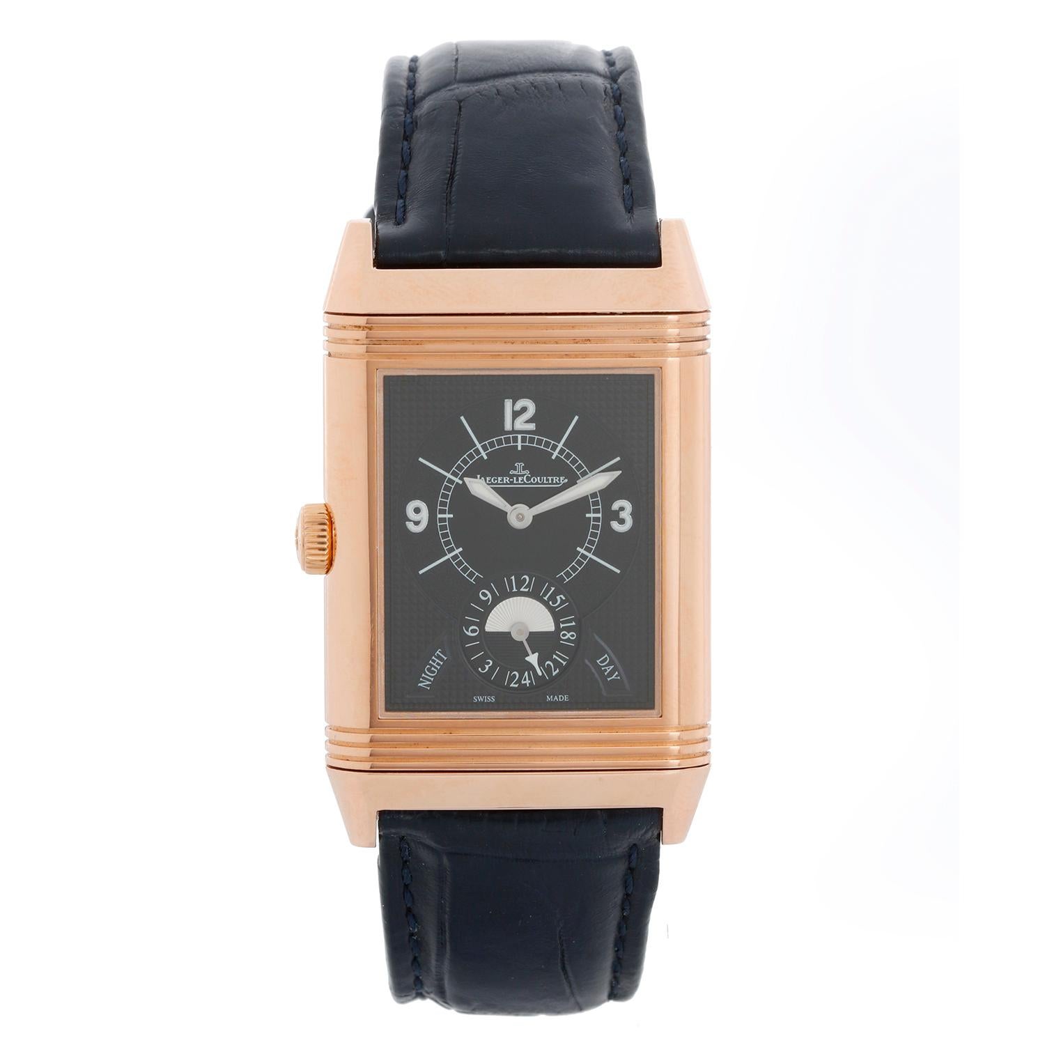 Jaeger LeCoultre Reverso Grande Duo Rose Gold Watch Q3742521 In Excellent Condition In Dallas, TX