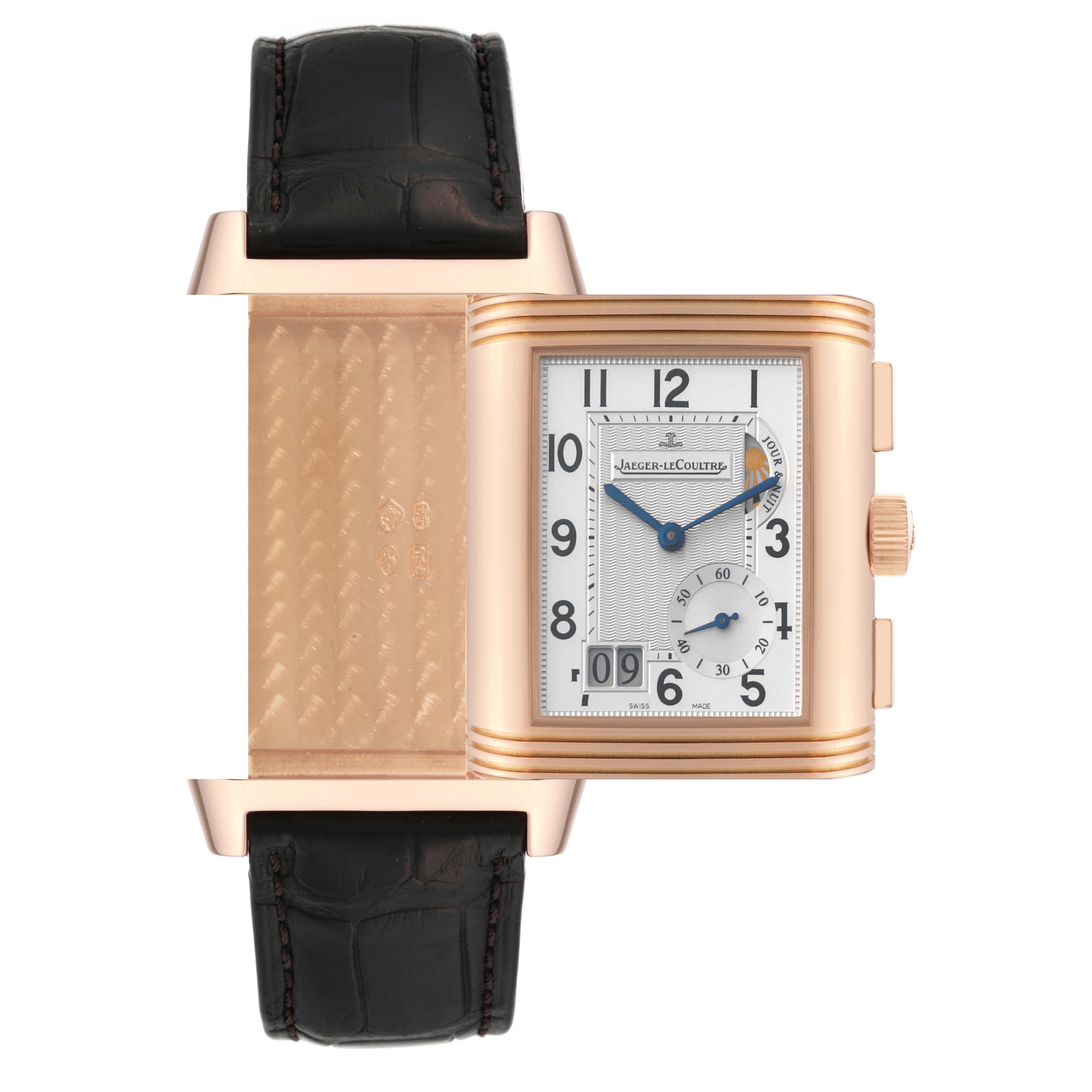 Jaeger LeCoultre Reverso Grande GMT Rose Gold Mens Watch 240.2.18 Q3022420 For Sale 6