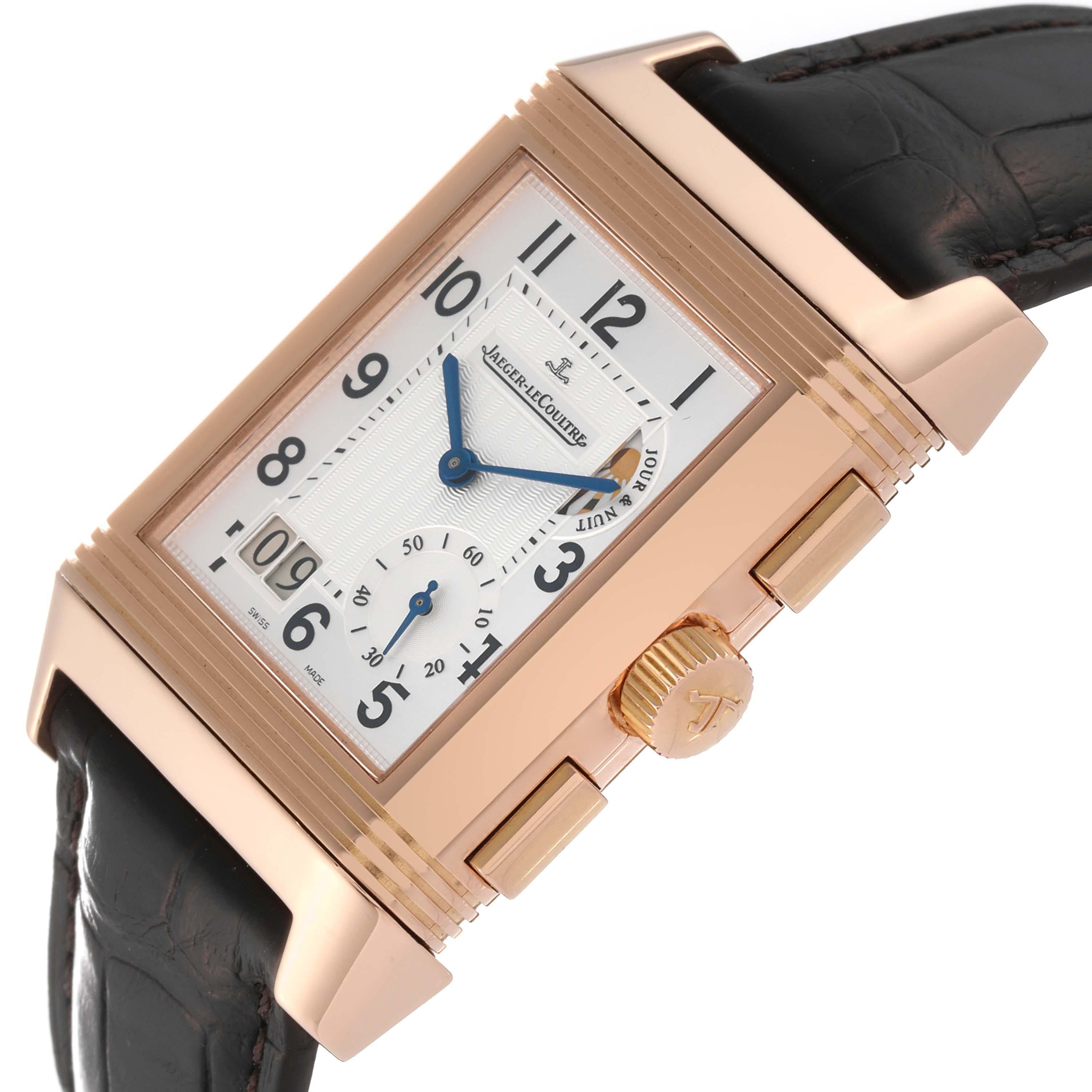 Jaeger LeCoultre Reverso Grande GMT Rose Gold Mens Watch 240.2.18 Q3022420 For Sale 1