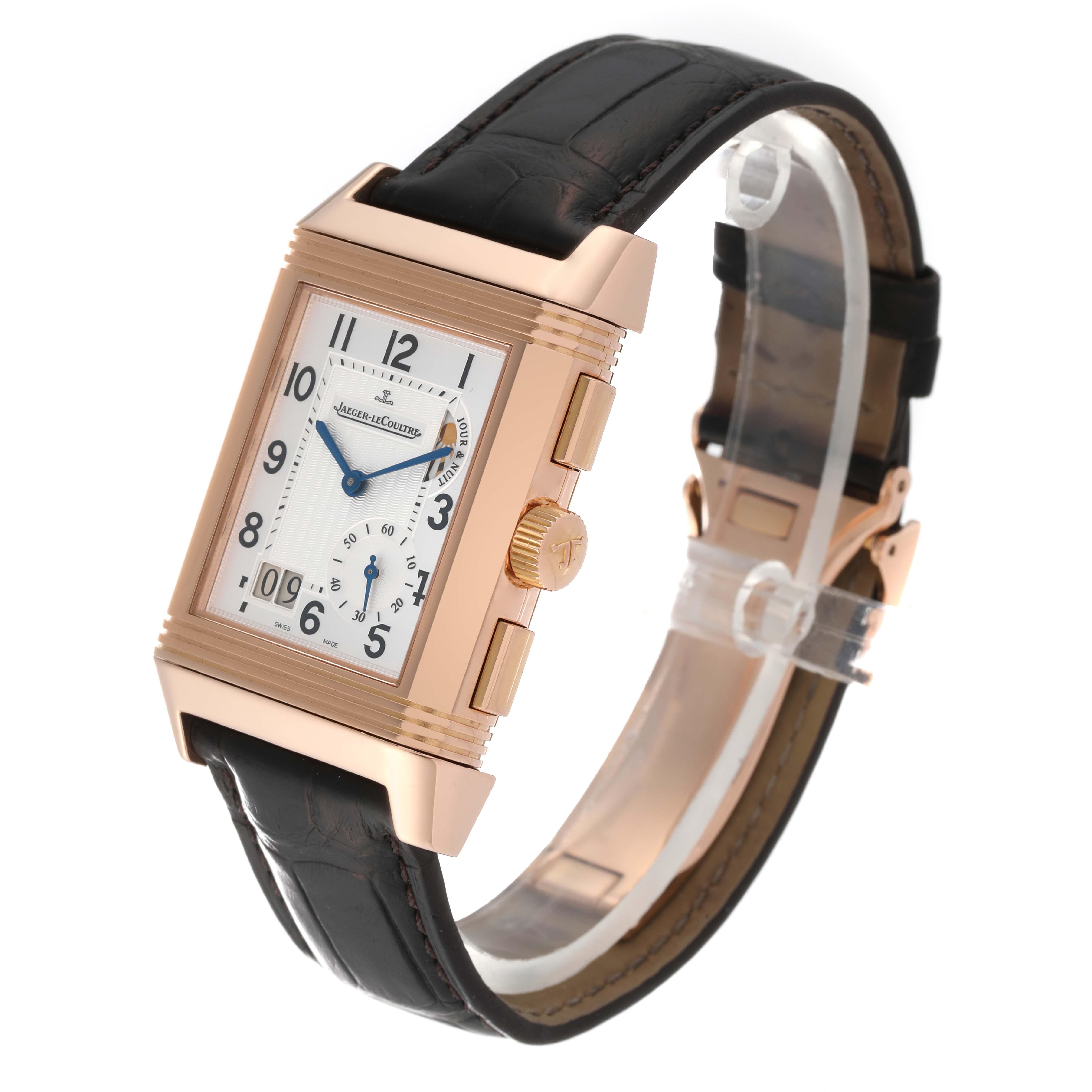 Jaeger LeCoultre Reverso Grande GMT Rose Gold Mens Watch 240.2.18 Q3022420 For Sale 2