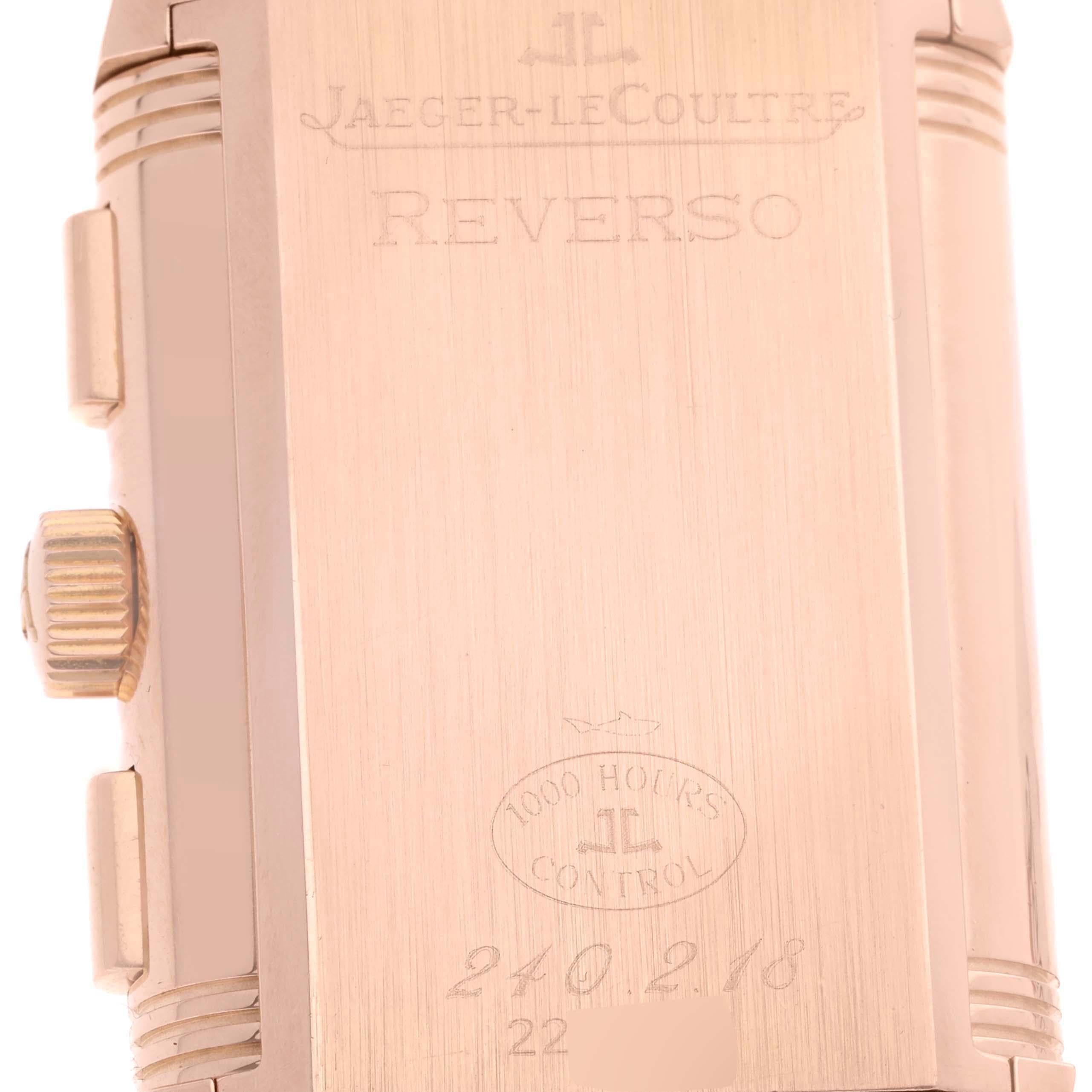 Jaeger LeCoultre Reverso Grande GMT Rose Gold Mens Watch 240.2.18 Q3022420 For Sale 4