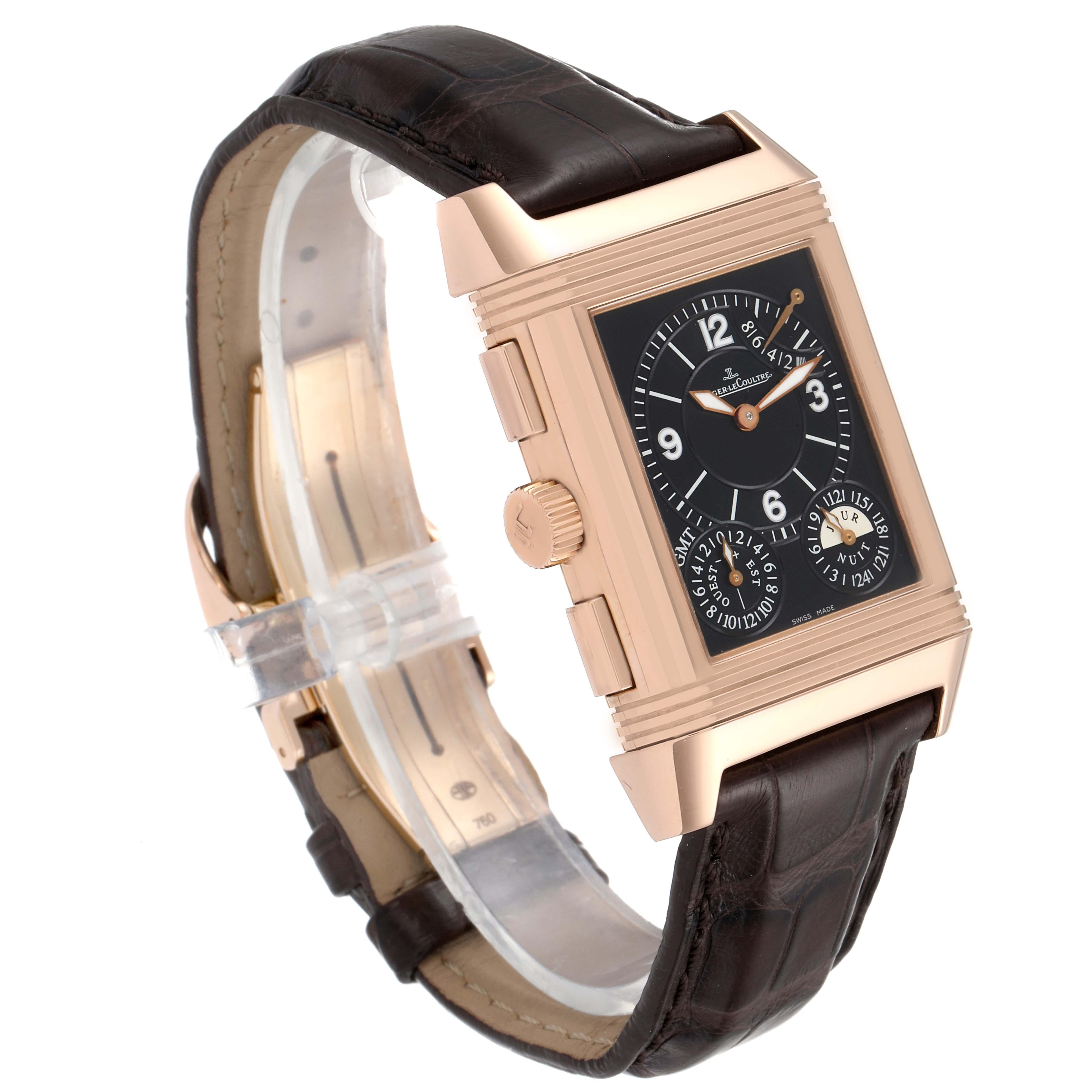 Jaeger LeCoultre Reverso Grande GMT Roségolduhr 240.2,18 Q3022420 im Angebot 3