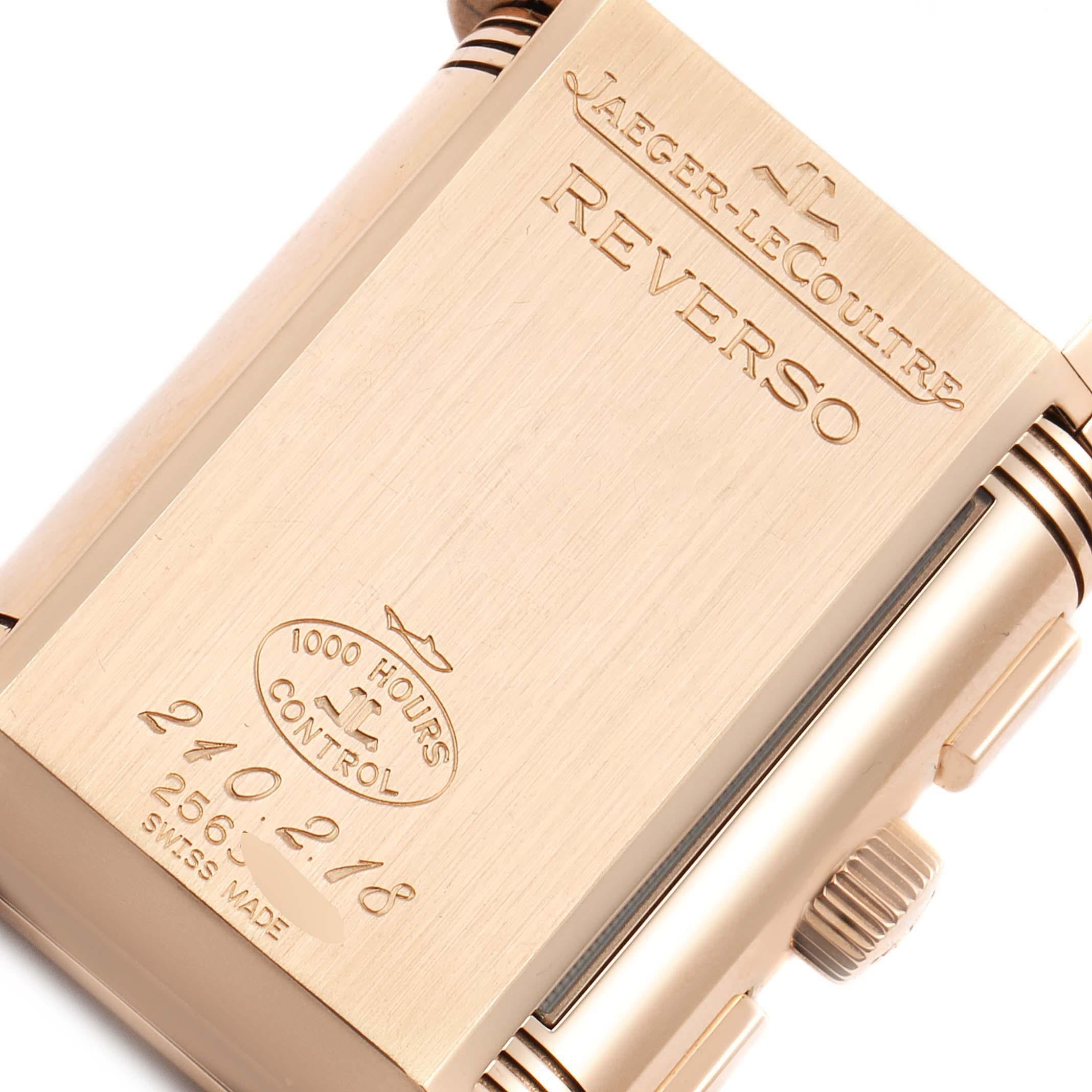 Jaeger LeCoultre Reverso Grande GMT Roségolduhr 240.2,18 Q3022420 im Angebot 5