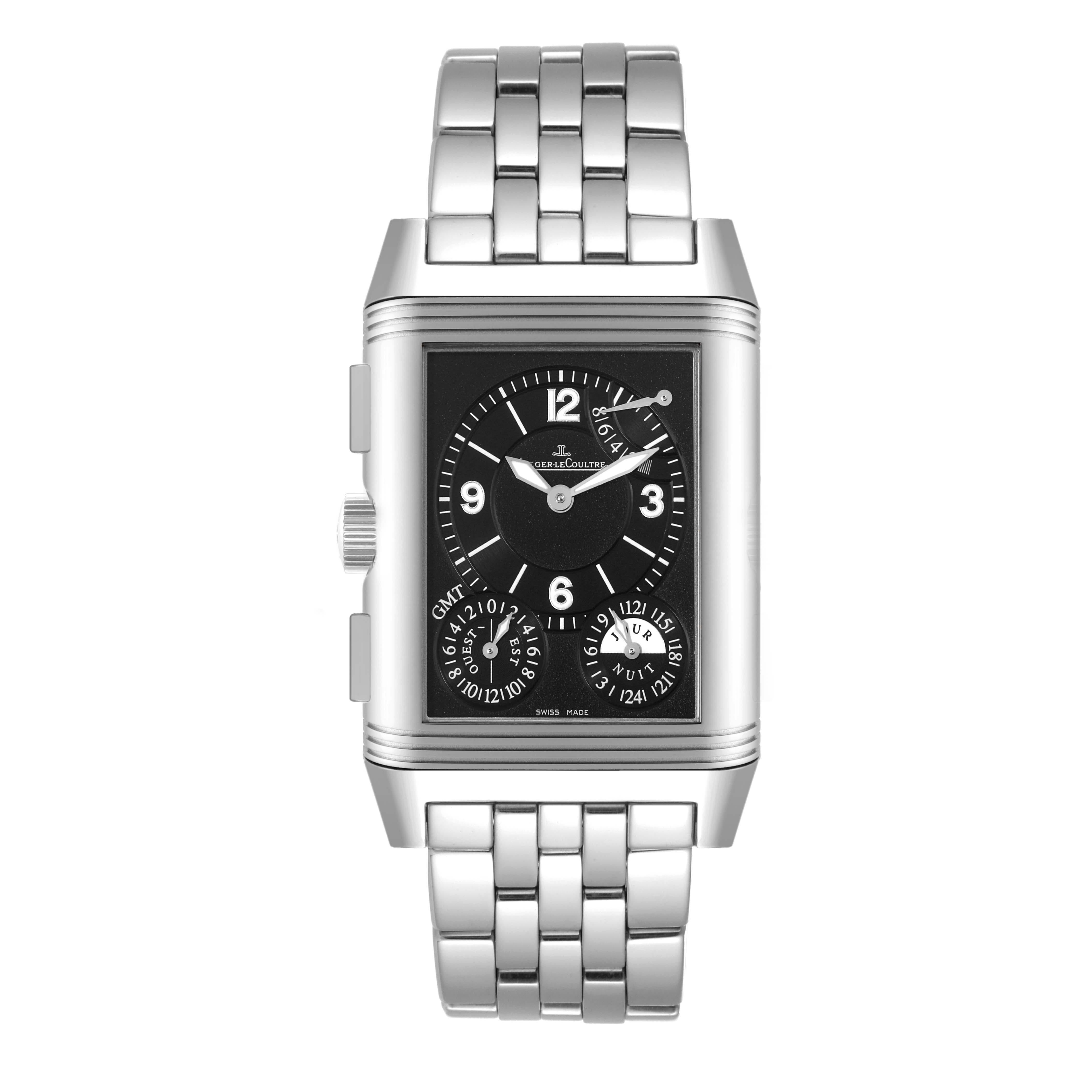 Jaeger LeCoultre Reverso Grande GMT Stahl-Herrenuhr 240.8.18 Q3028120 1