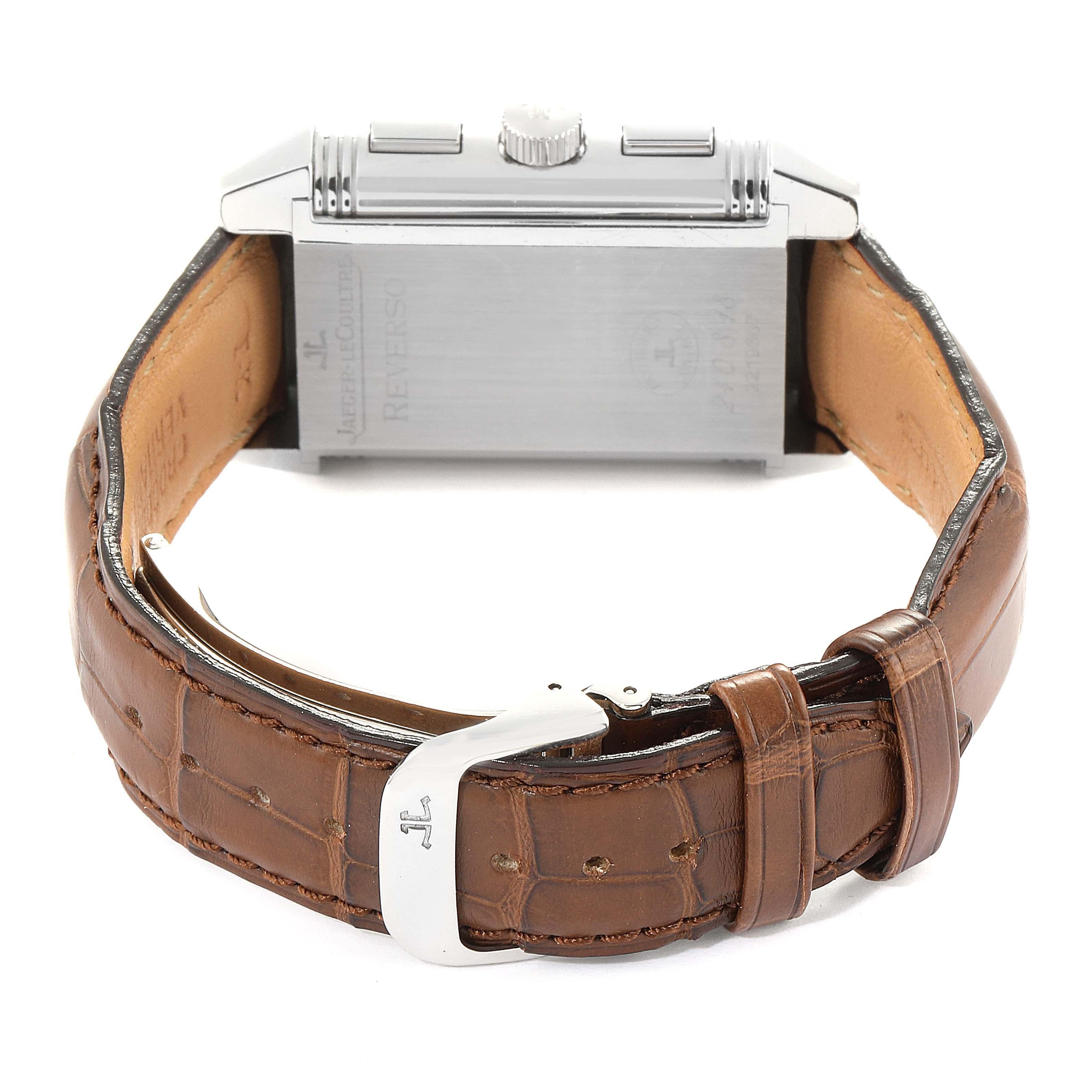 Jaeger-LeCoultre Montre Reverso Grande GMT 240.8.18 Q3028420 Boîte et papiers d'origine en vente 5