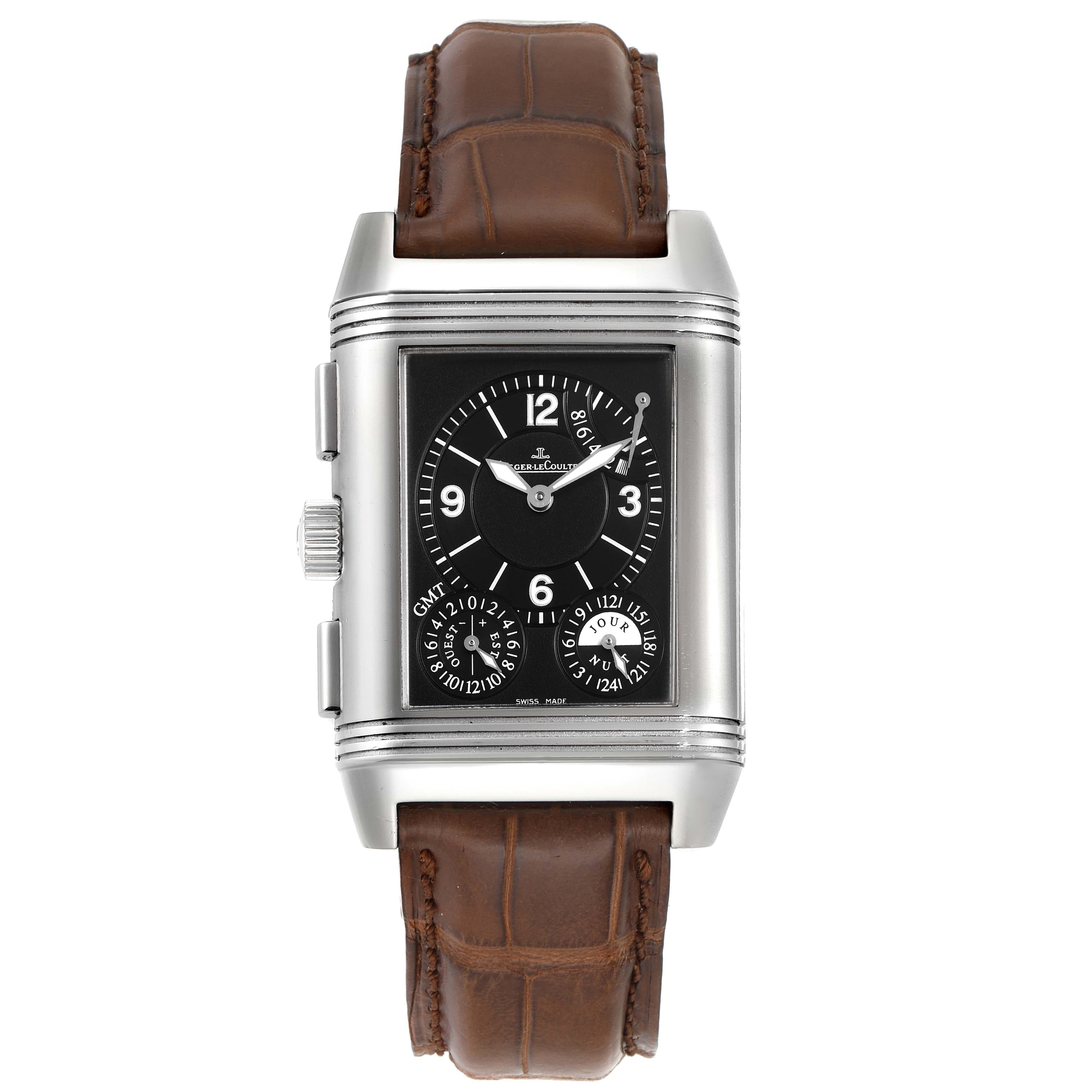 Jaeger-LeCoultre Montre Reverso Grande GMT 240.8.18 Q3028420 Boîte et papiers d'origine Pour hommes en vente