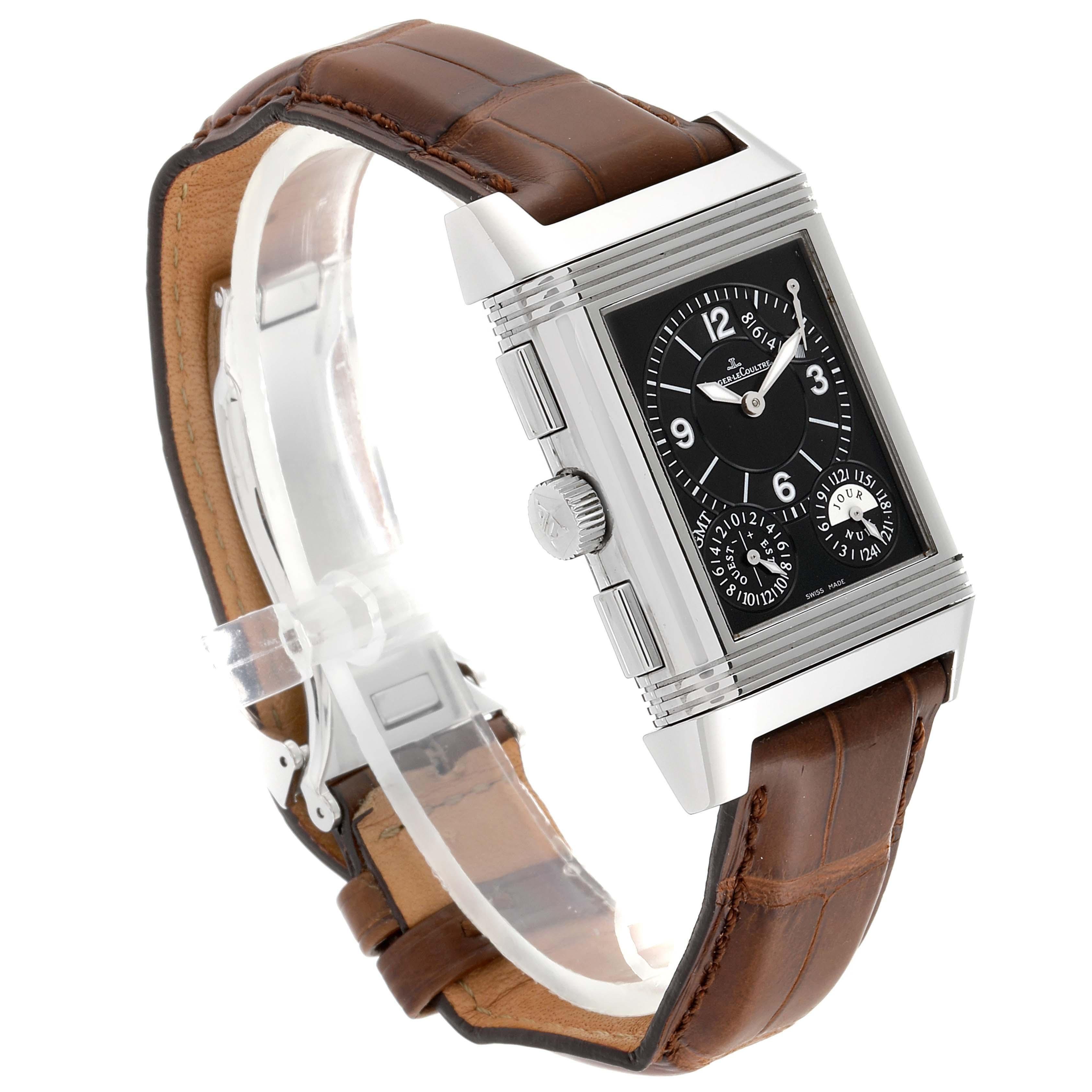 Jaeger-LeCoultre Montre Reverso Grande GMT 240.8.18 Q3028420 Boîte et papiers d'origine en vente 3