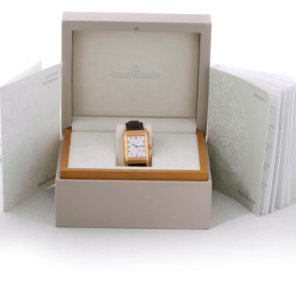 Jaeger-LeCoultre Reverso Grande Reserve Rose Gold Watch 301.24.20 Box Papers For Sale 6