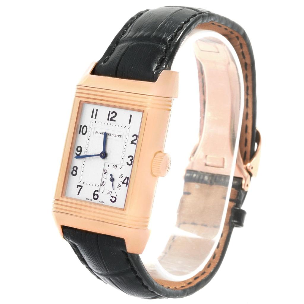 Men's Jaeger-LeCoultre Reverso Grande Reserve Rose Gold Watch 301.24.20 Box Papers For Sale