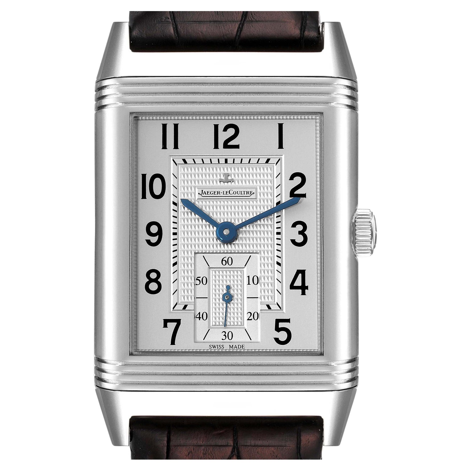 Jaeger LeCoultre Reverso Grande Steel Mens Watch 273.8.04 Q3738420 For Sale  at 1stDibs