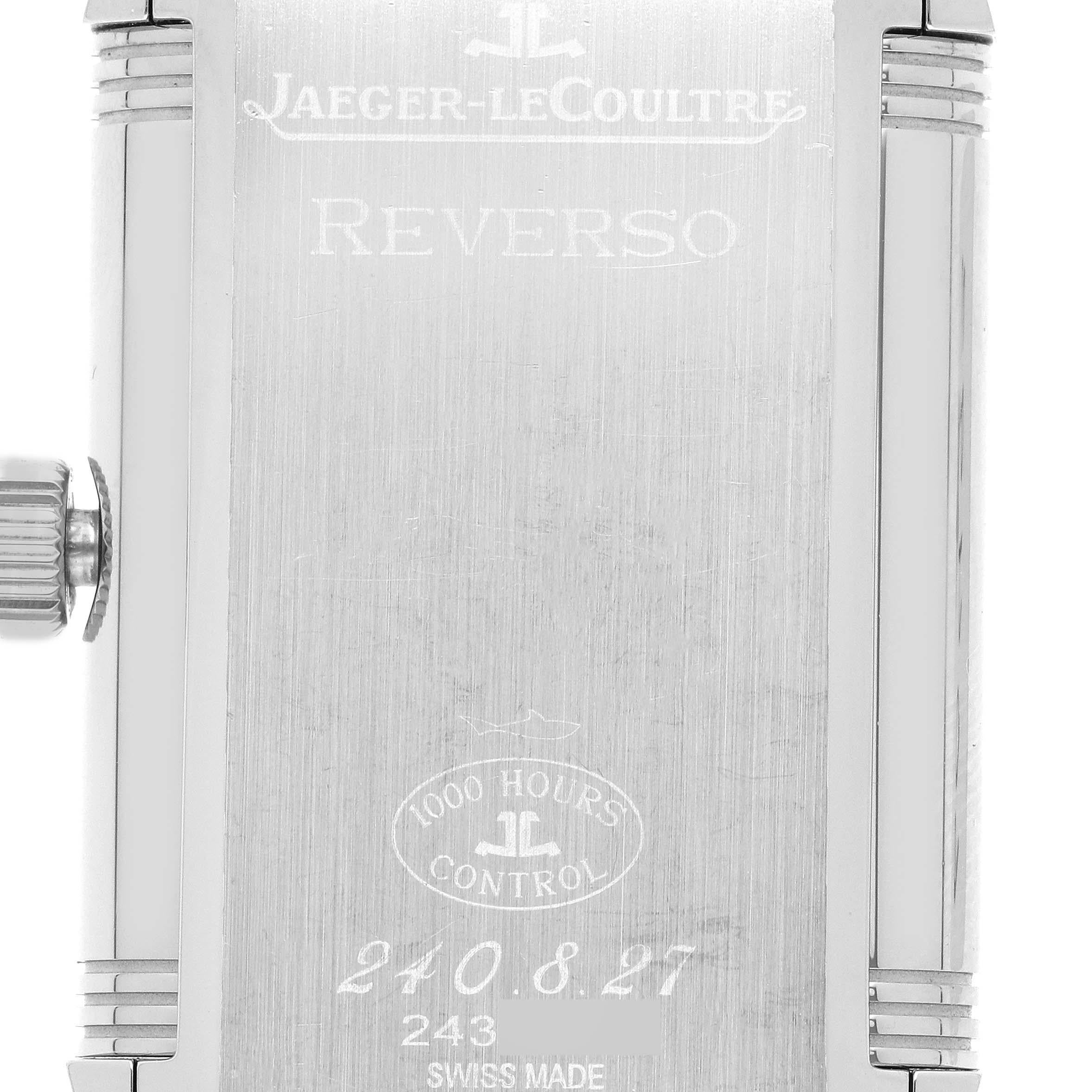 Jaeger LeCoultre Reverso Grande Sun Moon Steel Mens Watch 240.8.27 Q3048120 For Sale 2