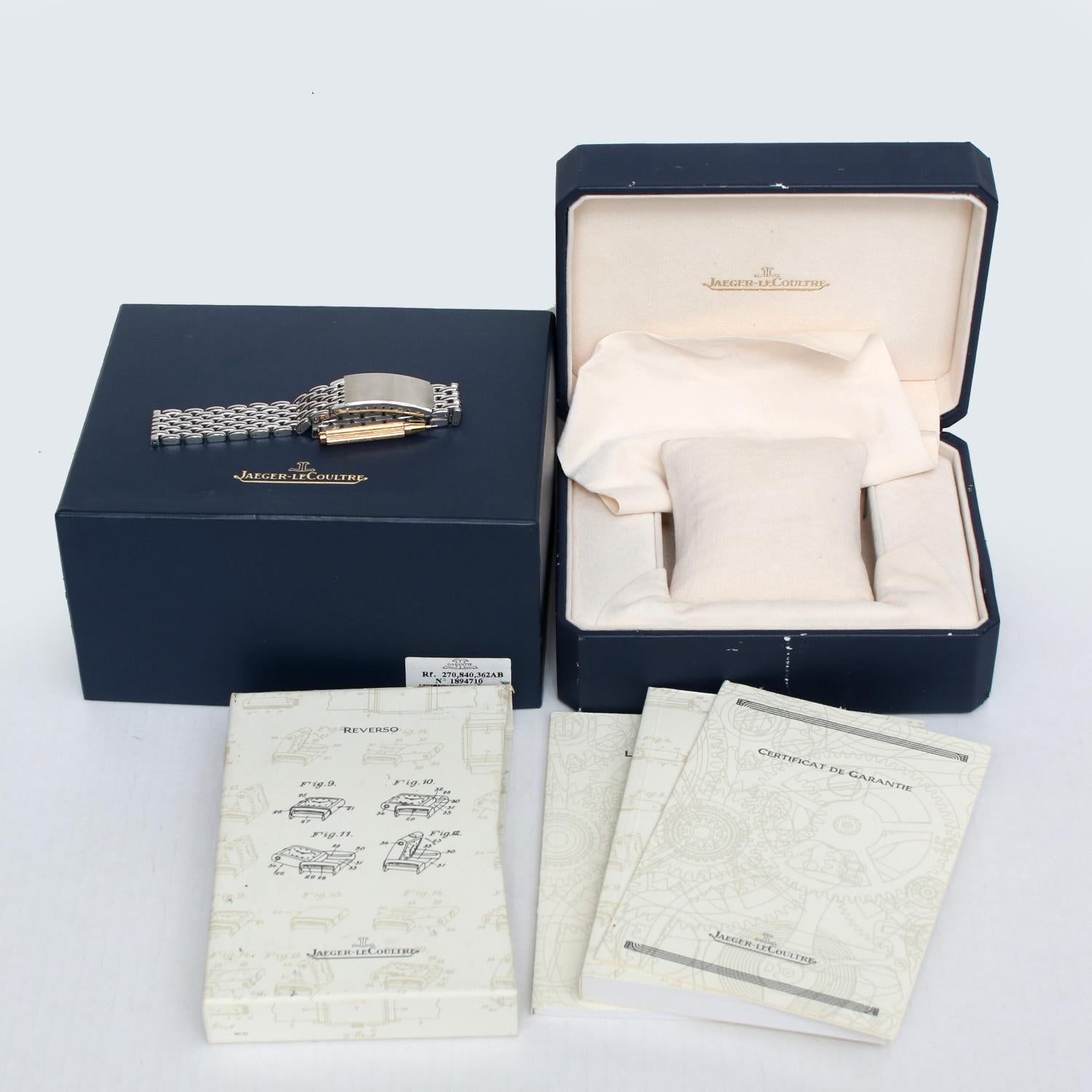 Jaeger-LeCoultre Reverso Grande Taille Day Date Watch 270.840.362B In Excellent Condition In Dallas, TX