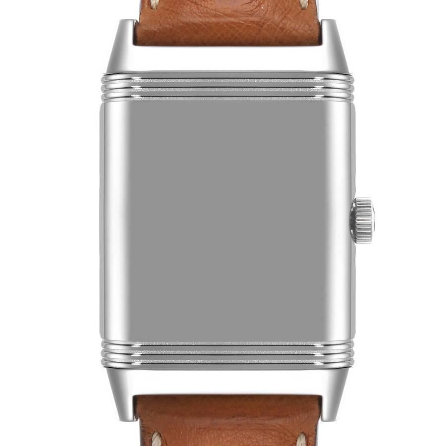 Jaeger-LeCoultre Reverso Grande Taille Stahl Herrenuhr 270.8.62 Q3858520. Uhrwerk mit Handaufzug. Rhodiniert, Dekor 