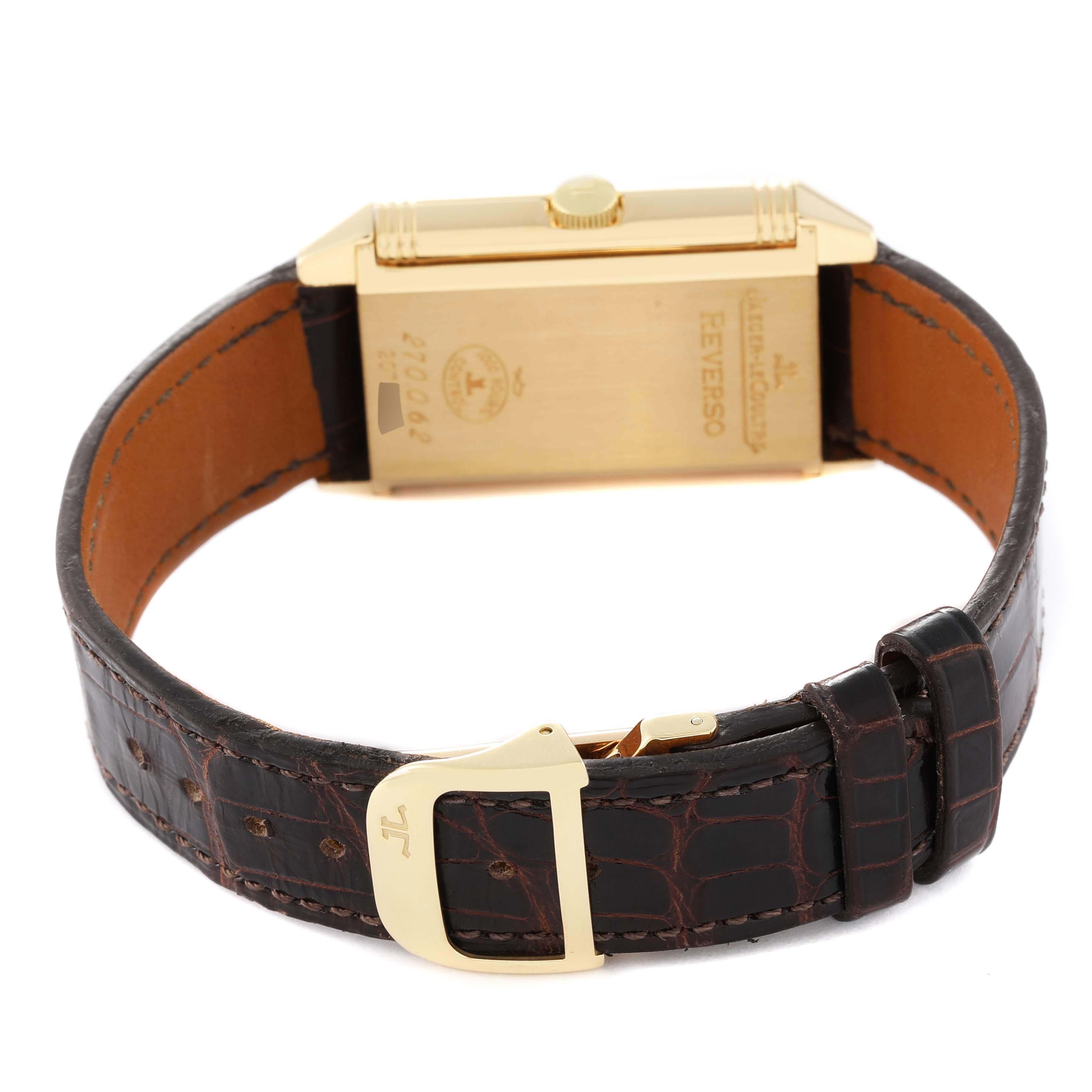 Jaeger LeCoultre Reverso Grande Taille Gelbgold Herrenuhr 270.0.62 7