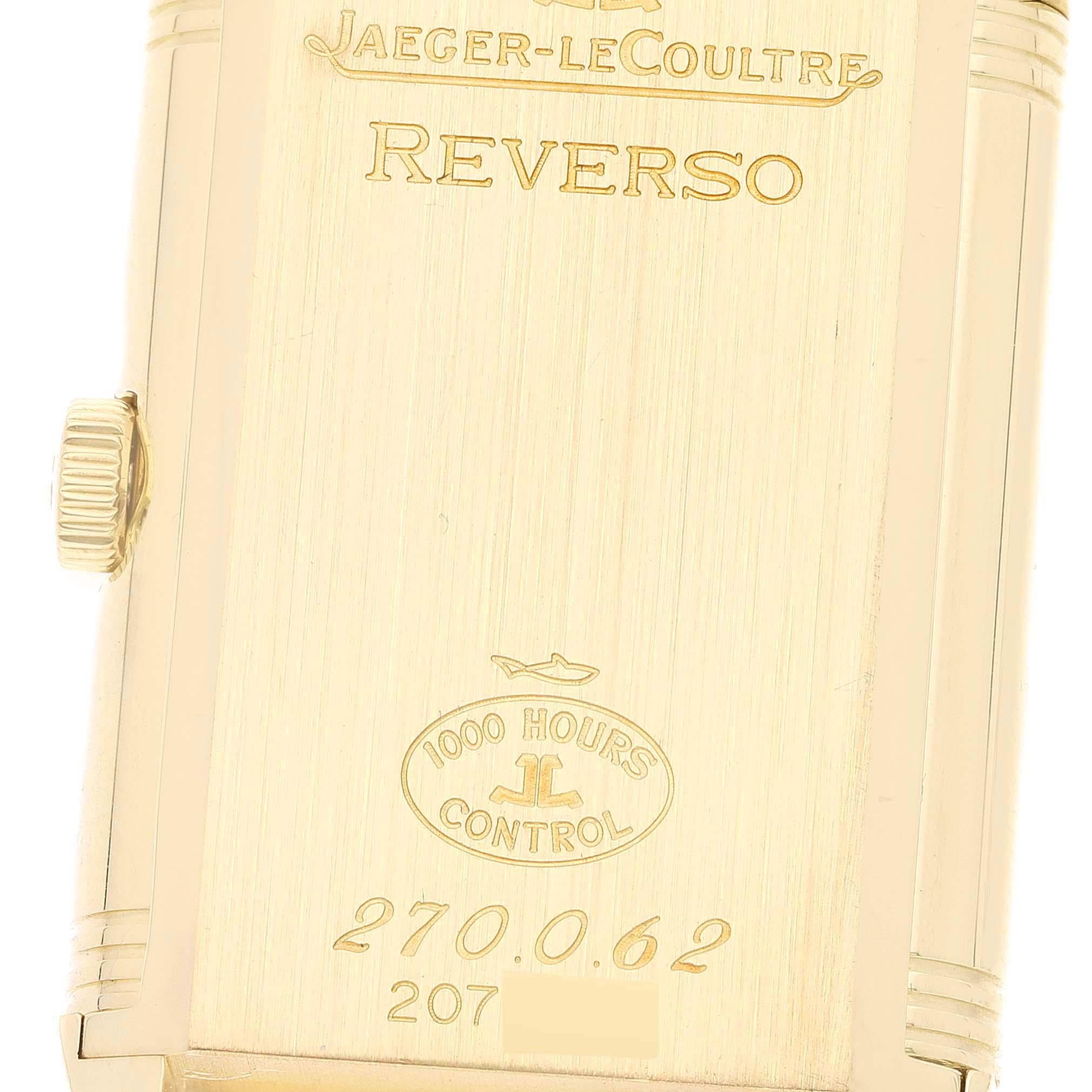 Jaeger LeCoultre Reverso Grande Taille Gelbgold Herrenuhr 270.0.62 6