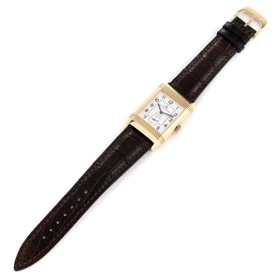 Jaeger LeCoultre Reverso Grande Taille Yellow Gold Mens Watch 270.1.62 For Sale 4