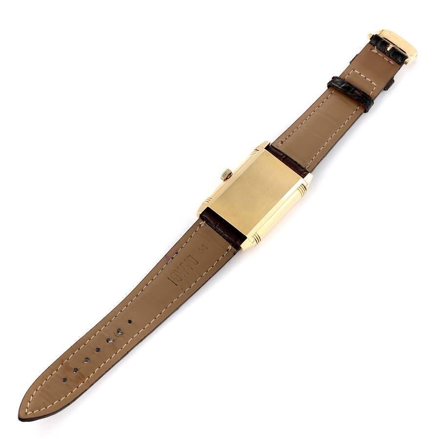 Jaeger LeCoultre Reverso Grande Taille Yellow Gold Mens Watch 270.1.62 For Sale 3