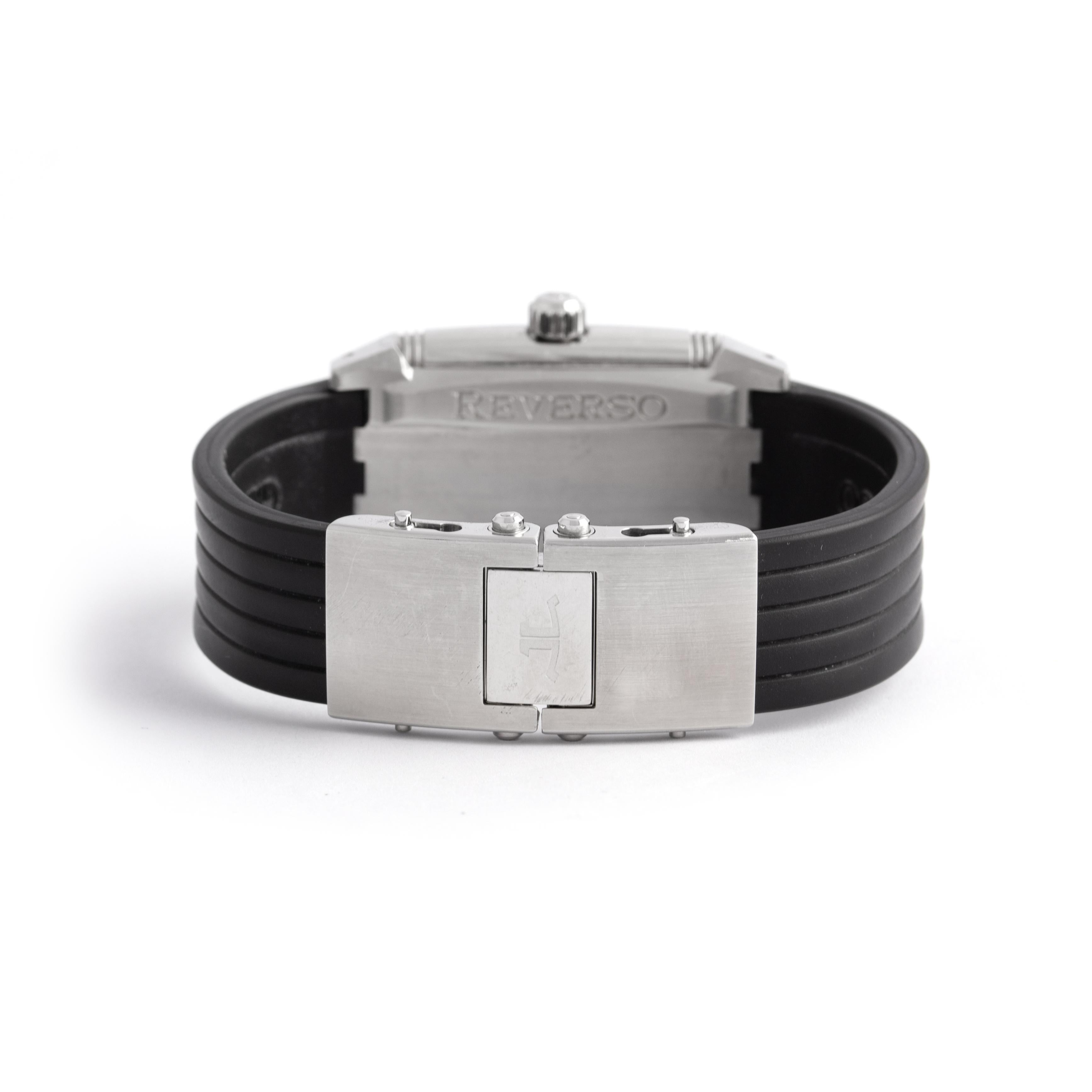 Montre-bracelet Reverso Gran'Sport en acier Jaeger LeCoultre Bon état - En vente à Geneva, CH