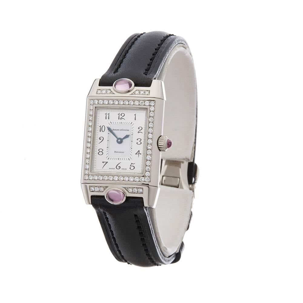 Xupes Ref: W4609
Manufacturer: Jaeger-LeCoultre
Model: Reverso
Model Ref: 267.3.86
Age: Circa 2000's
Gender: Women's
Box and Papers: Box Only
Dial: Blue Mother Of Pearl & Arabic Markers
Glass: Sapphire Crystal
Movement: Automatic
Water Resistance: