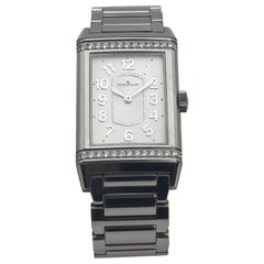 Jaeger-LeCoultre Reverso Lady Ultra Thin Diamond Steel Watch Ref. 268.8.86