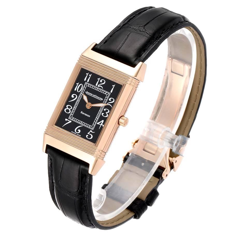 Jaeger-LeCoultre Reverso Midsize Rose Gold Men's Watch 250.2.86 In Excellent Condition For Sale In Atlanta, GA
