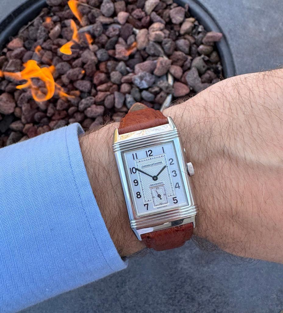 Jaeger-LeCoultre Reverso Night & Day Mens Watch, 270.8.54 - Stainless Steel For Sale 8