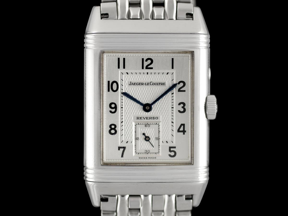 JAEGER-LECOULTRE REVERSO NIGHT & DAY Mens Watch, 270.8.54 - Stainless Steel

Beautiful Condition with Bracelet - Very Fine & Attractive Model - Warranty

The wristwatch showcased in today's offering likely needs no introduction... Named the Reverso