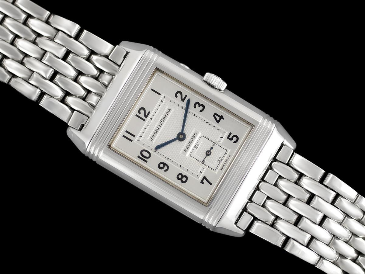 Jaeger-LeCoultre Reverso Night & Day Mens Watch, 270.8.54 - Stainless Steel For Sale 2