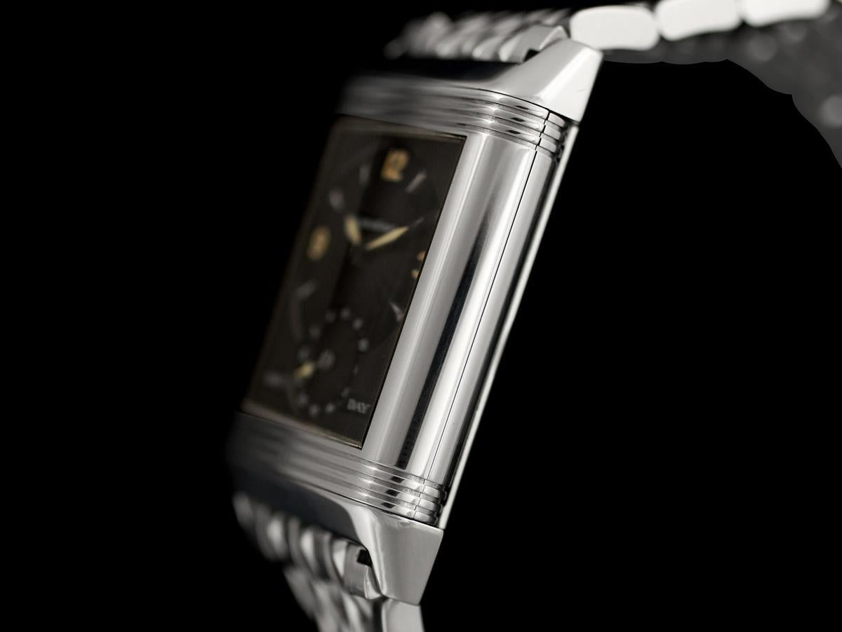 Jaeger-LeCoultre Reverso Night & Day Mens Watch, 270.8.54 - Stainless Steel For Sale 5