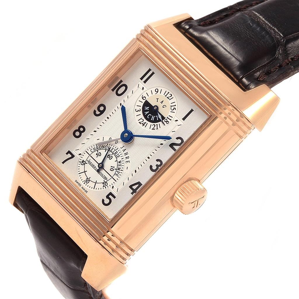 Jaeger-LeCoultre Reverso Roségold-Uhr Wempe Limitierte Auflage 240.2.72 im Angebot 2