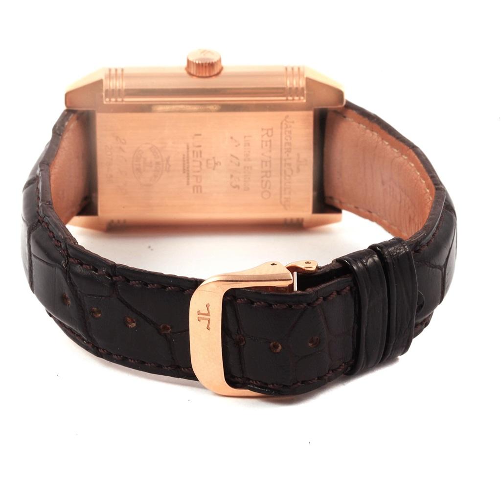 Jaeger-LeCoultre Reverso Roségold-Uhr Wempe Limitierte Auflage 240.2.72 im Angebot 4
