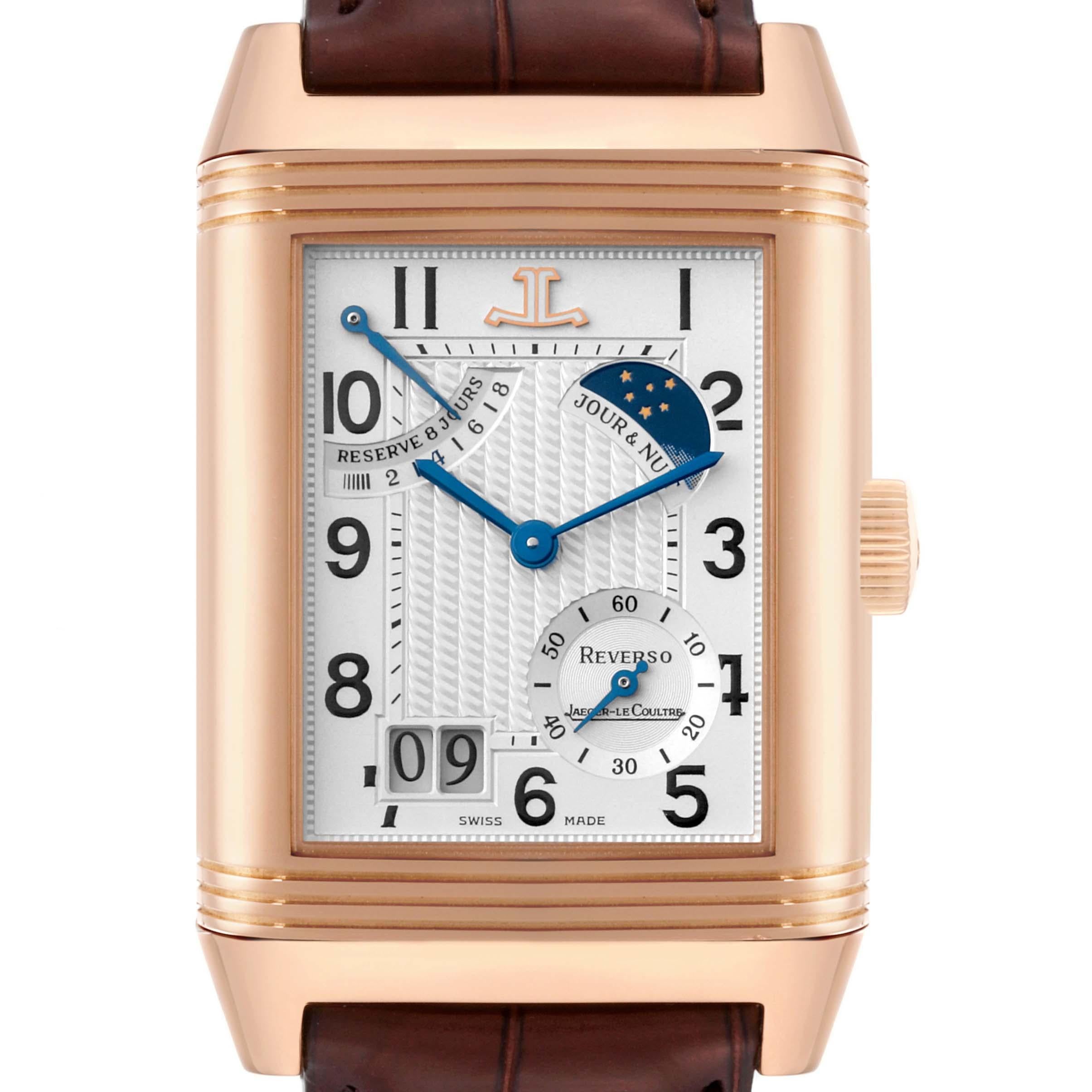 Jaeger LeCoultre Reverso Septantie Limited Edition Rose Gold Mens Watch  In Excellent Condition In Atlanta, GA