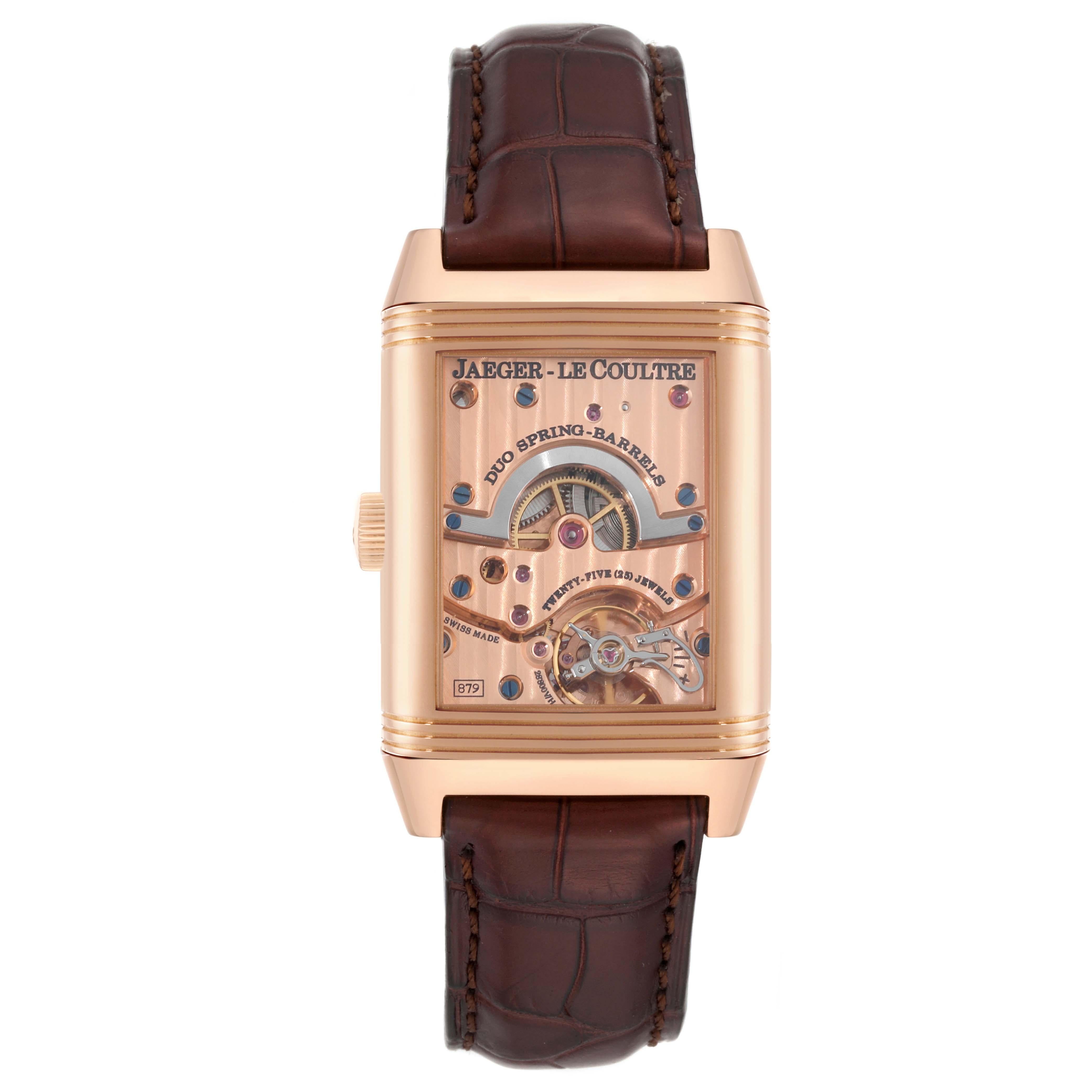 Jaeger LeCoultre Reverso Septantie Limited Edition Rose Gold Mens Watch  1