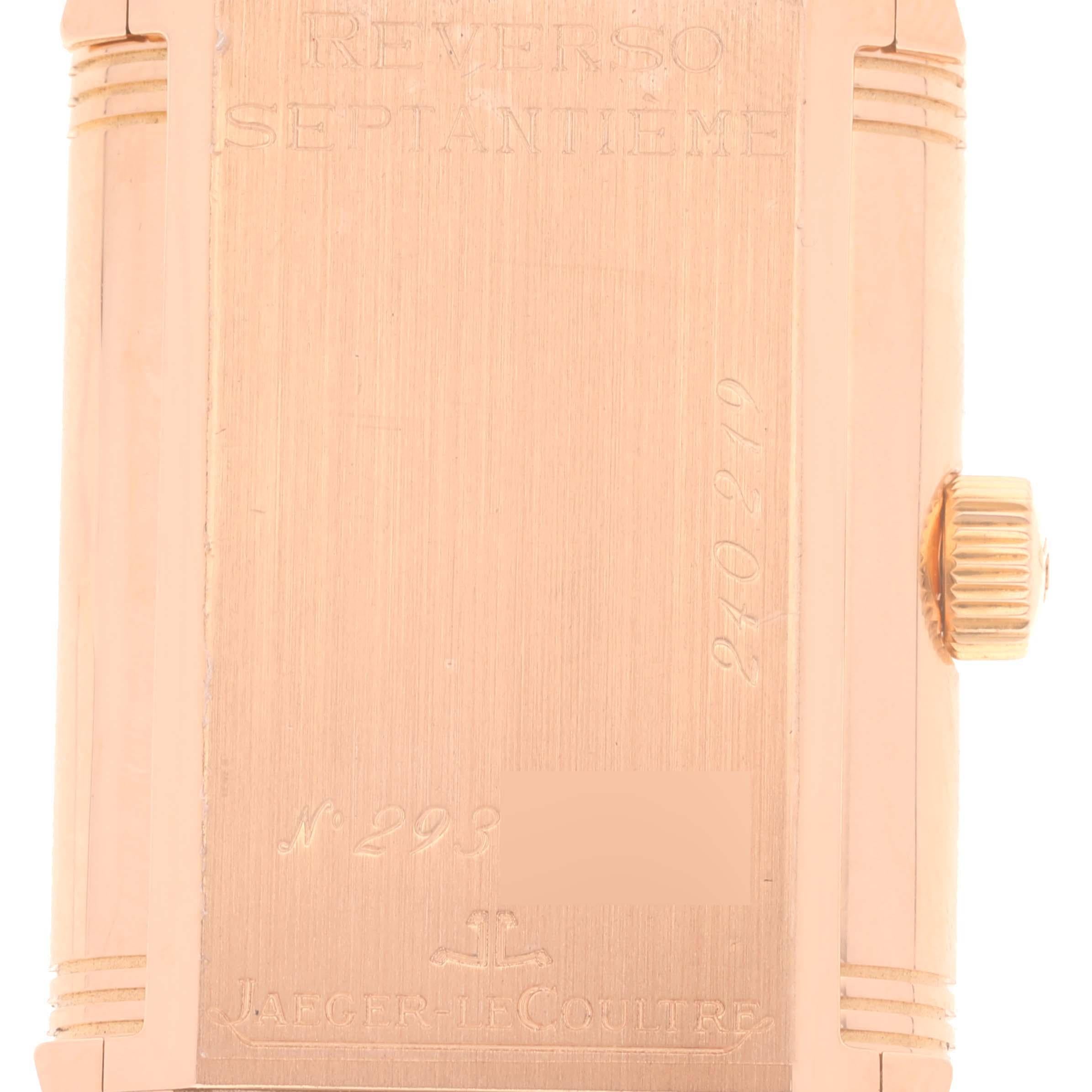 Jaeger LeCoultre Reverso Septantie Limited Edition Rose Gold Mens Watch  3