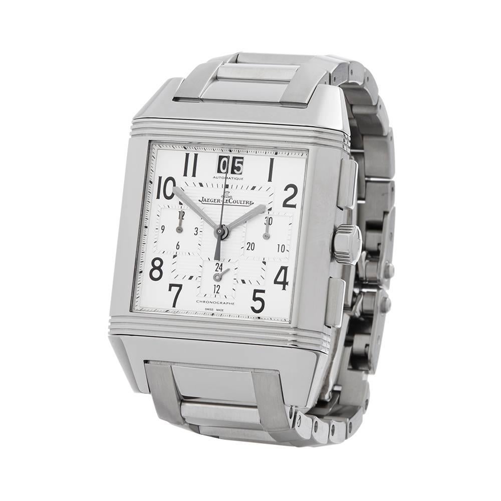 Ref: W4747
Manufacturer: Jaeger-LeCoultre
Model: Reverso Squadra
Model Ref: 230.8.45 / Q7018420
Age: 31st May 2008
Gender: Mens
Complete With: JLC Pouch & Guarantee
Dial: Silver Arabic
Glass: Sapphire Crystal
Movement: Automatic
Water Resistance: To