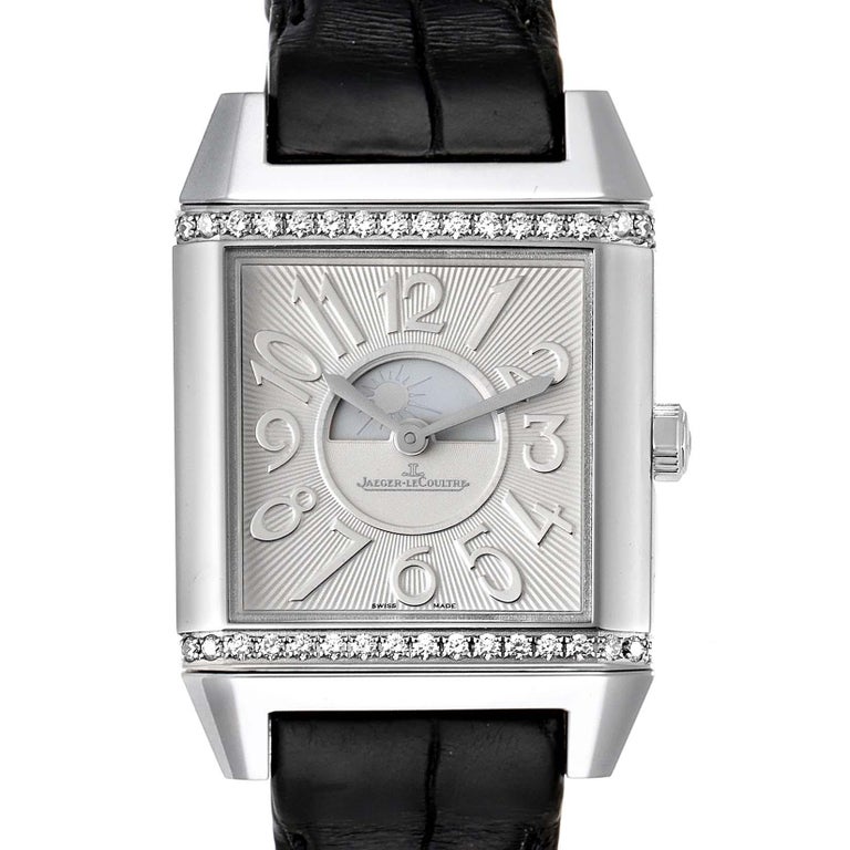 Jaeger Lecoultre Reverso Squadra Duetto Diamond Ladies Watch 235 8 76 Q7058430 For Sale At 1stdibs