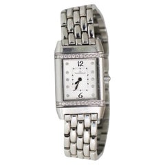 Jaeger-LeCoultre Reverso Steel Wristwath Factory Diamond Detail
