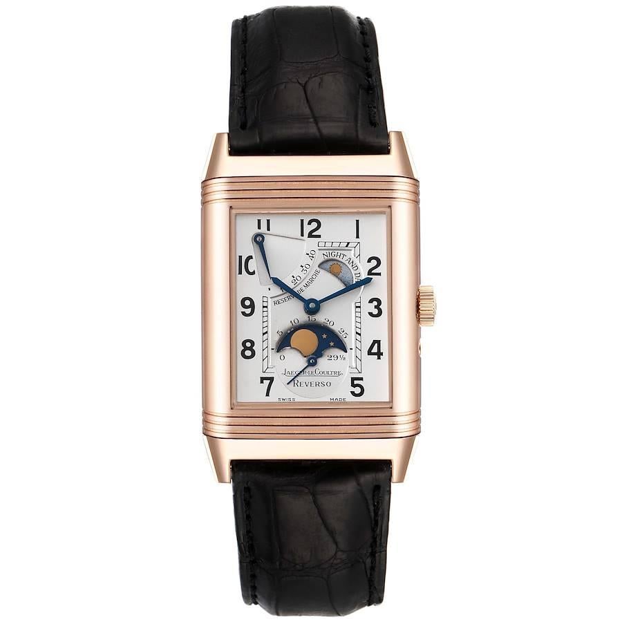 Jaeger LeCoultre Reverso Sun Moon Roségold Herrenuhr 270.2.63 Q2752420 im Zustand „Gut“ im Angebot in Atlanta, GA