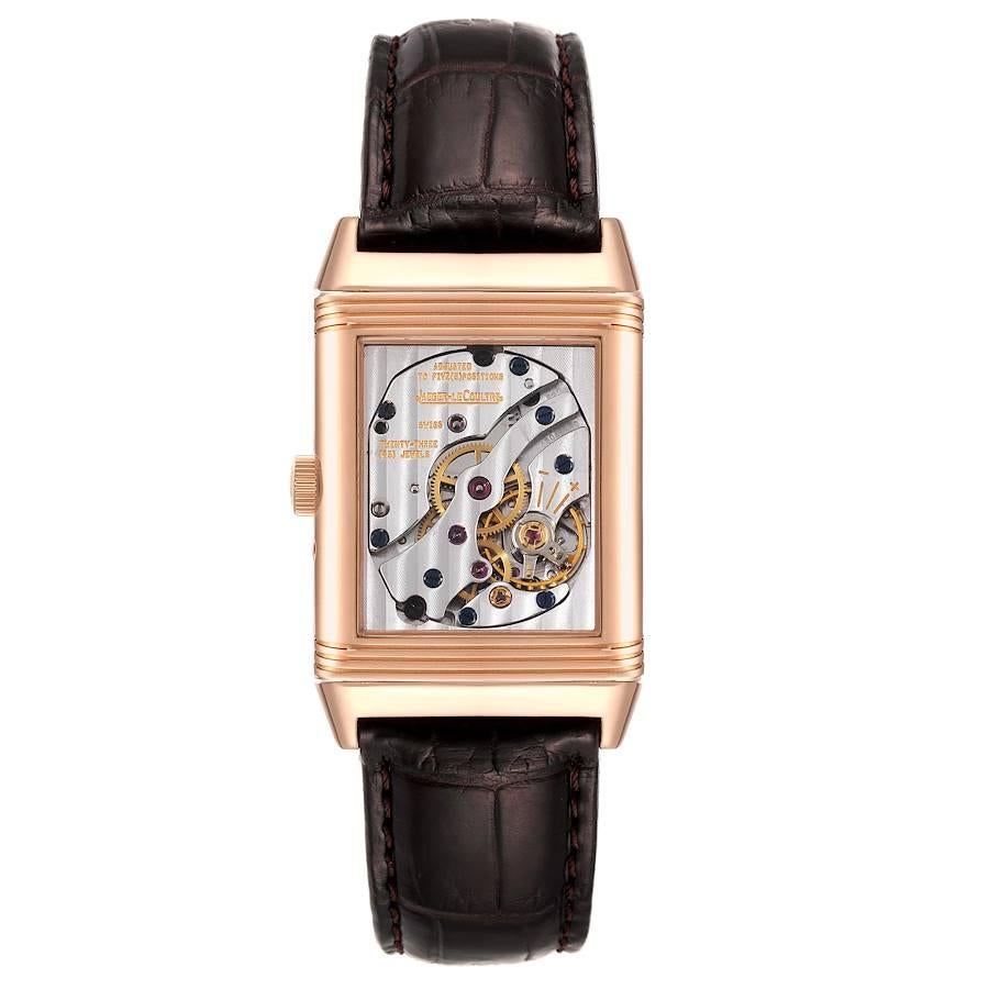 Men's Jaeger LeCoultre Reverso Sun Moon Rose Gold Mens Watch 270.2.63 Q2752420