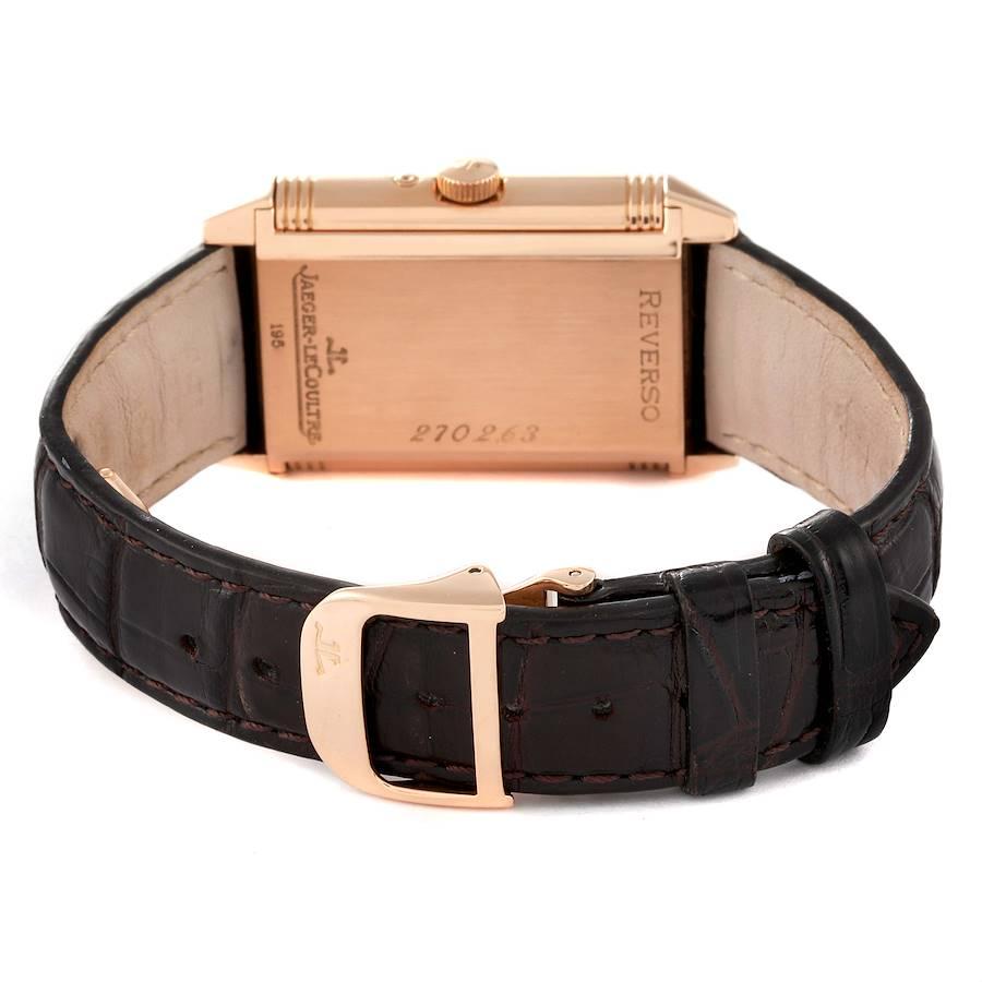 Jaeger LeCoultre Reverso Sun Moon Rose Gold Mens Watch 270.2.63 Q2752420 5