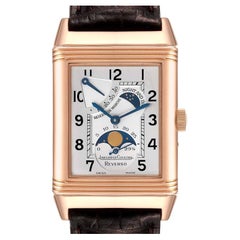 Jaeger LeCoultre Reverso Sun Moon Rose Gold Mens Watch 270.2.63 Q2752420