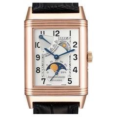 Jaeger LeCoultre Reverso Sun Moon Rose Gold Mens Watch 270.2.63 Q2752420