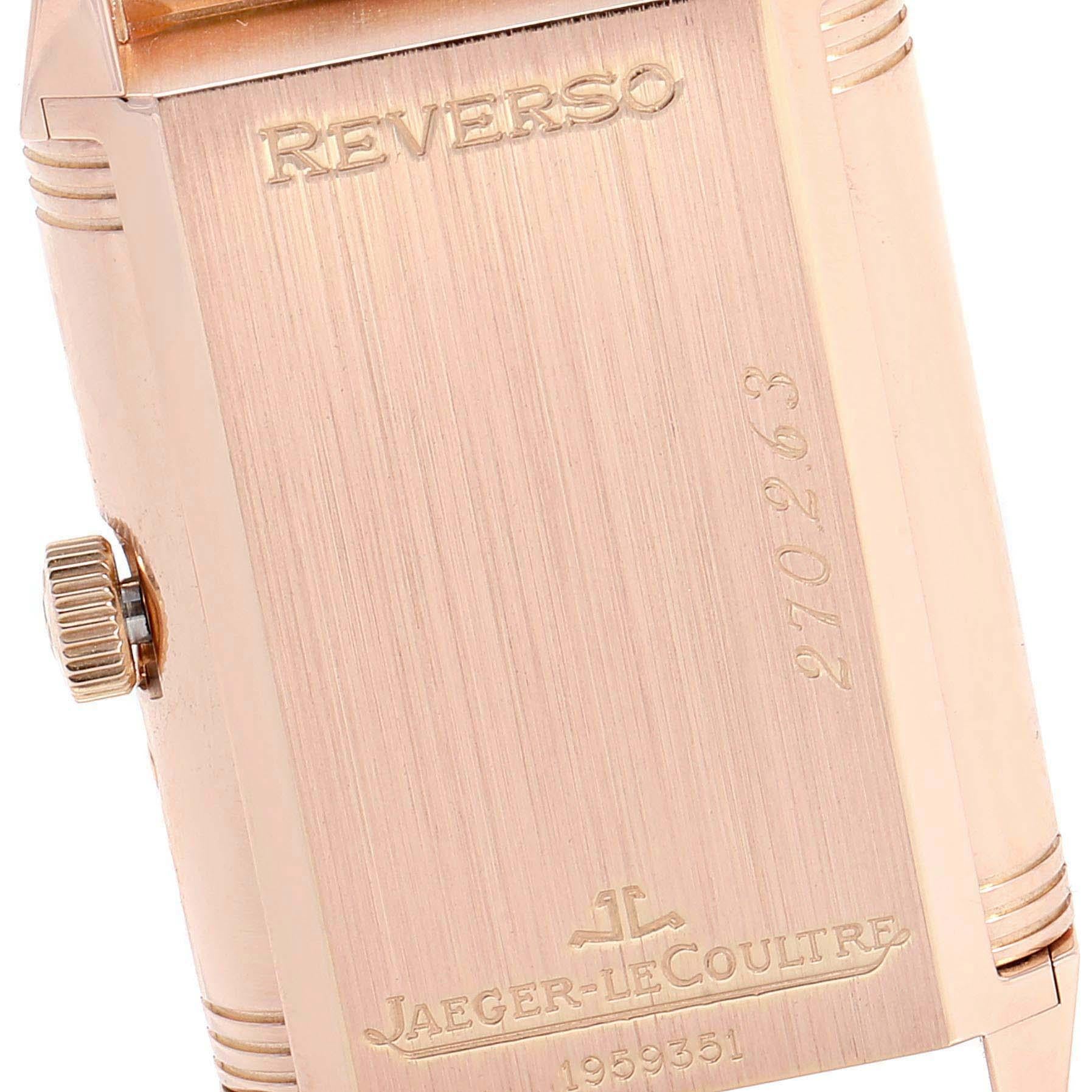 Jaeger LeCoultre Reverso Sun Moon Rose Gold Watch 270.2.63 Q3042420 For Sale 1