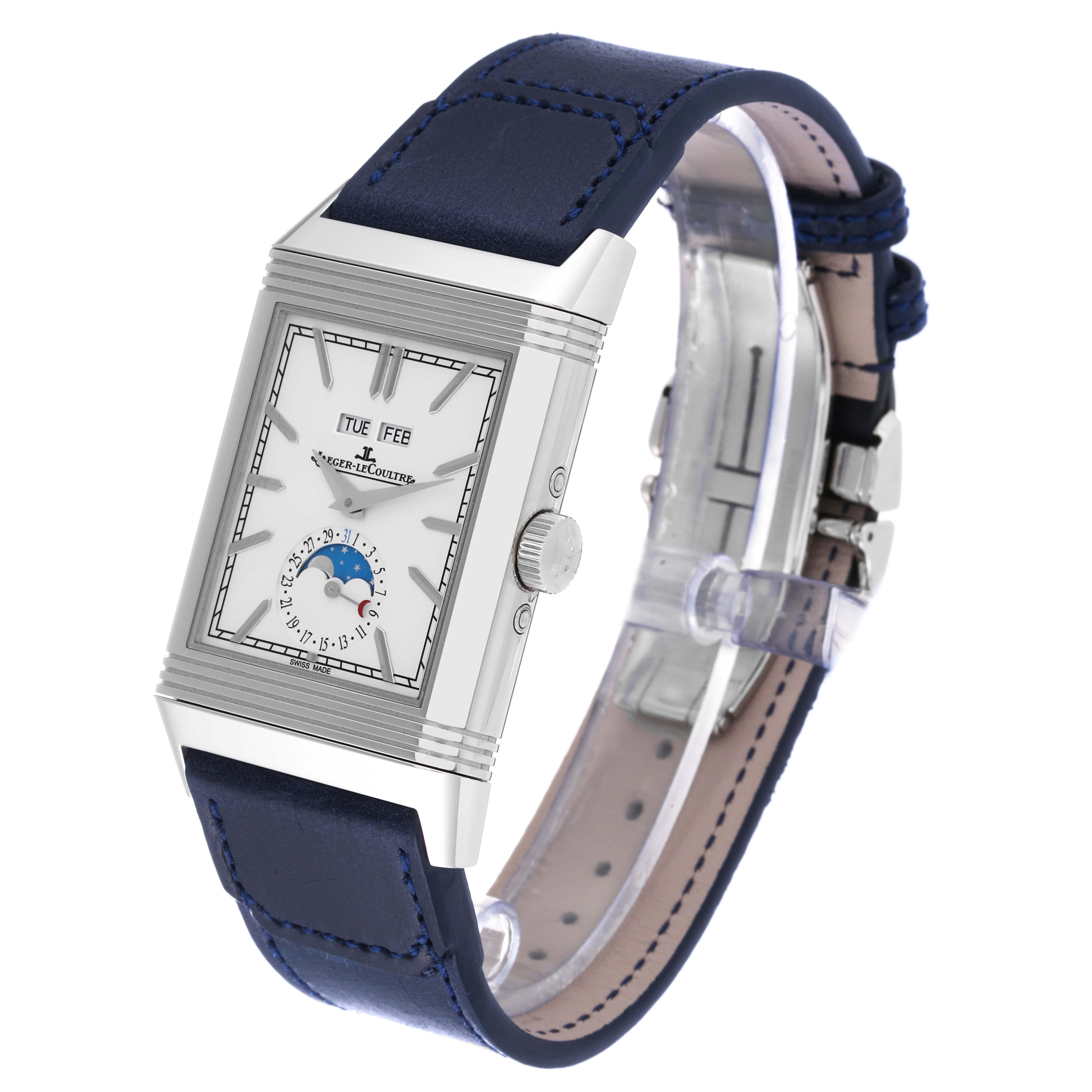 Jaeger LeCoultre Reverso Tribute Duoface Calendar Steel Mens 6