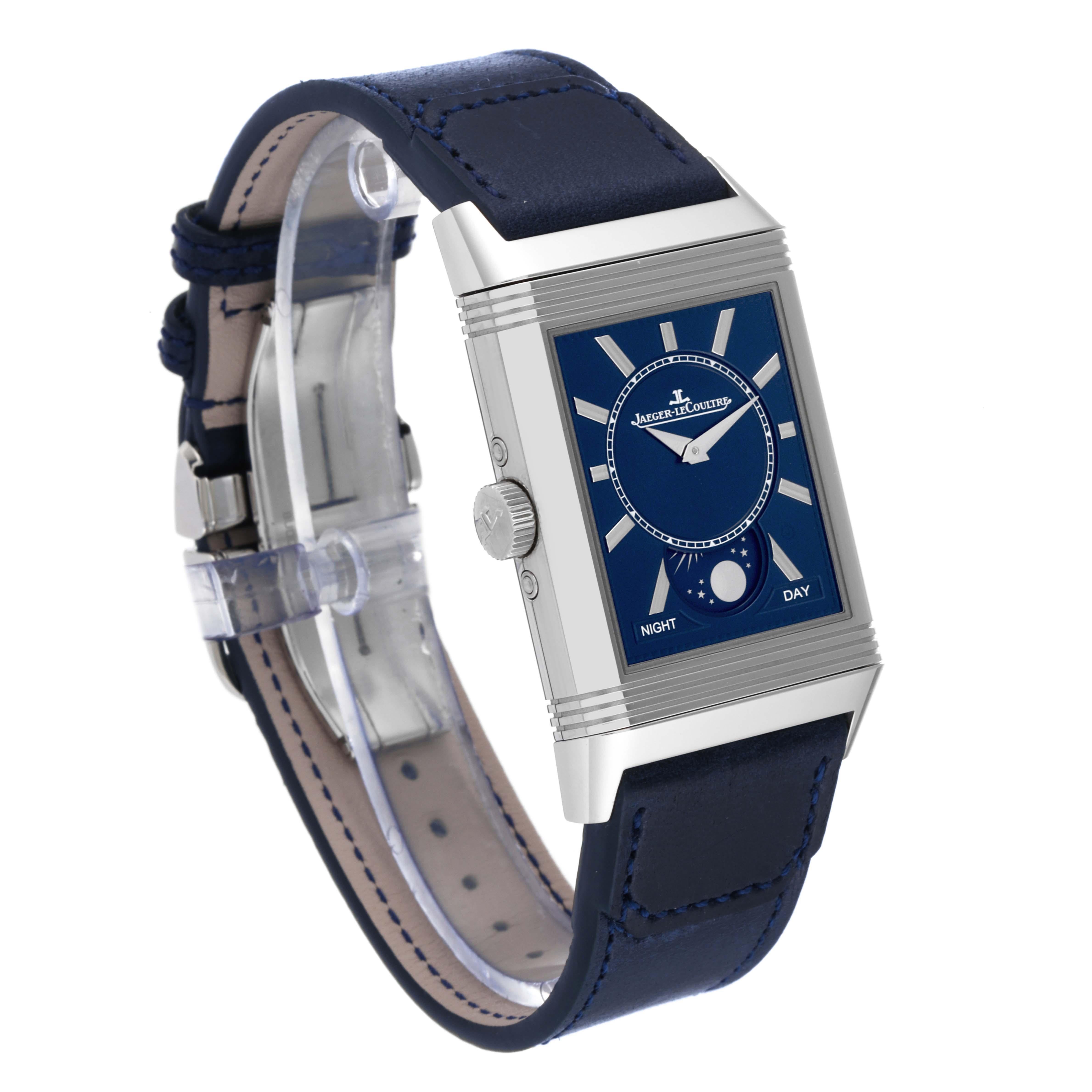 Jaeger LeCoultre Reverso Tribute Duoface Calendar Steel Mens 2