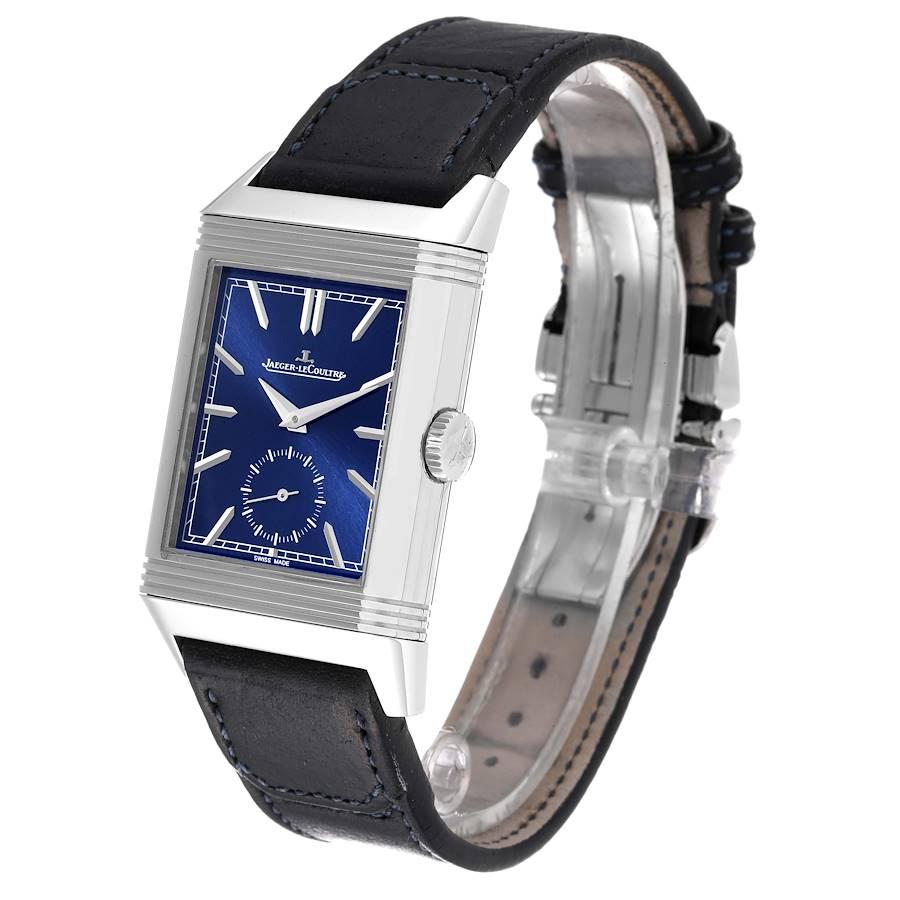 Jaeger LeCoultre Reverso Tribute Duoface Day Night Mens Watch 215.8.D4 Q3988482 In Excellent Condition In Atlanta, GA