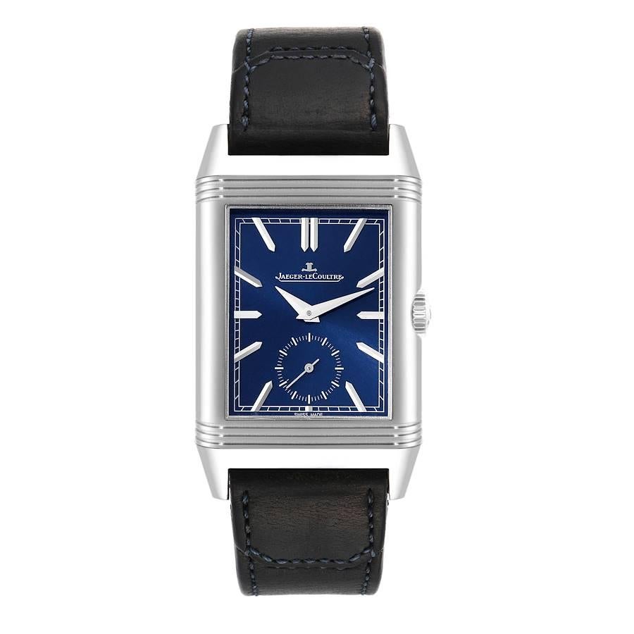 Jaeger LeCoultre Reverso Tribute Duoface Tages-Nachtuhr 215.8.D4 Q3988482 im Zustand „Hervorragend“ im Angebot in Atlanta, GA