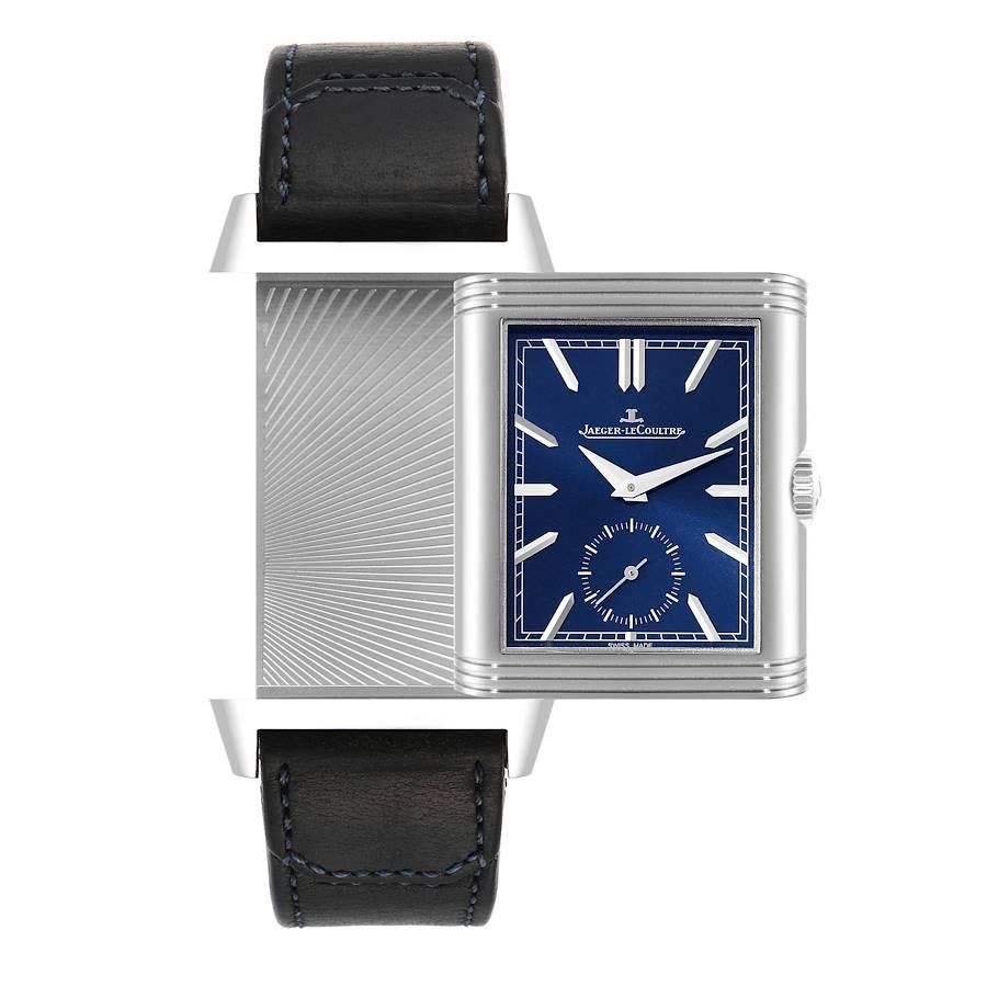Jaeger LeCoultre Reverso Tribute Duoface Tages-Nachtuhr 215.8.D4 Q3988482 im Angebot 4
